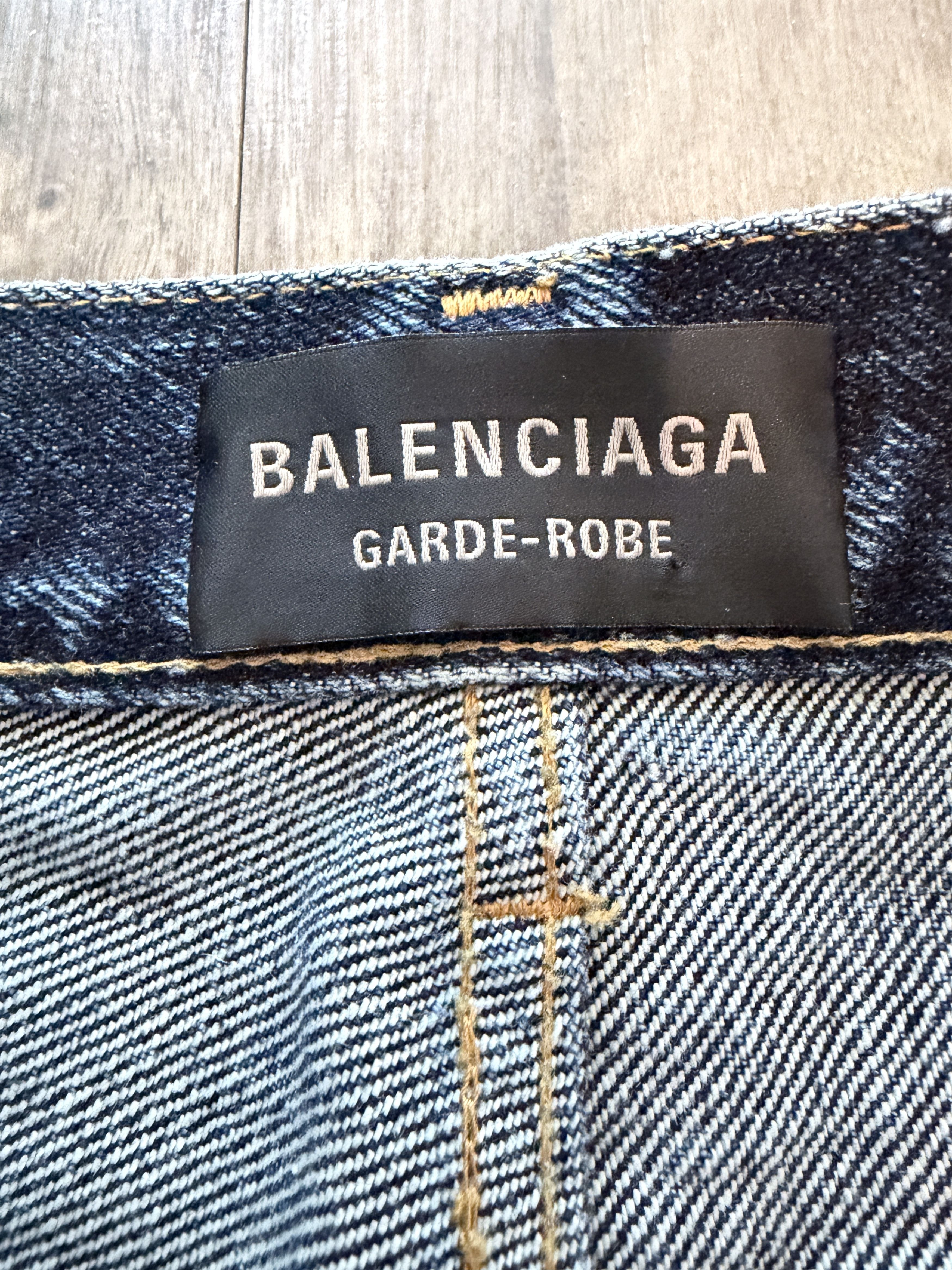 Balenciaga Balenciaga Made in Japan Heavyweight Garde-Robe Denim Jeans Size US 30 / EU 46 - 5 Thumbnail