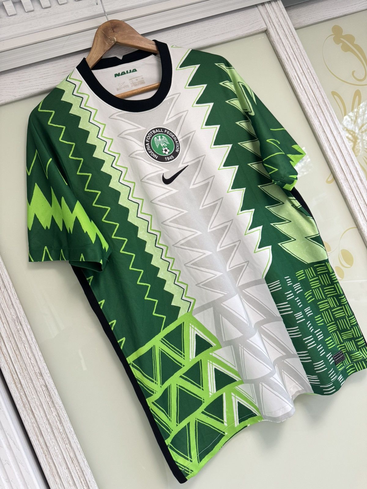 Nike Nigeria 2020-2021 Home Soccer Jersey Football Shirt Kit Size US XL / EU 56 / 4 - 4 Thumbnail