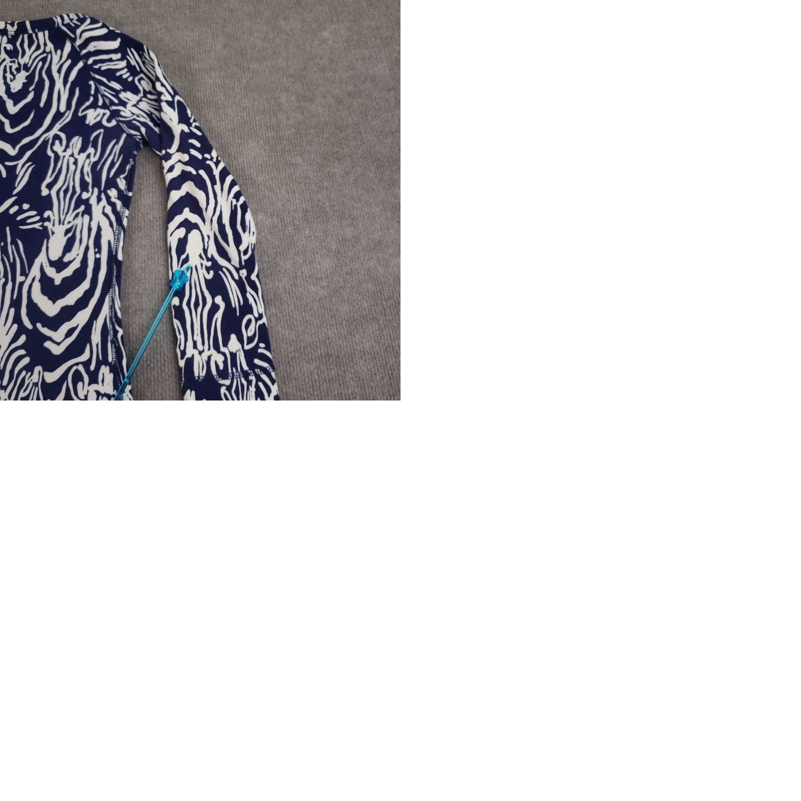 Lilly Pulitzer Lilly Pulitzer Preston Dress Womens XXS Blue White Stretch Navy Long Sleeve Dress Size XXS / US 00 / IT 34 - 9 Thumbnail