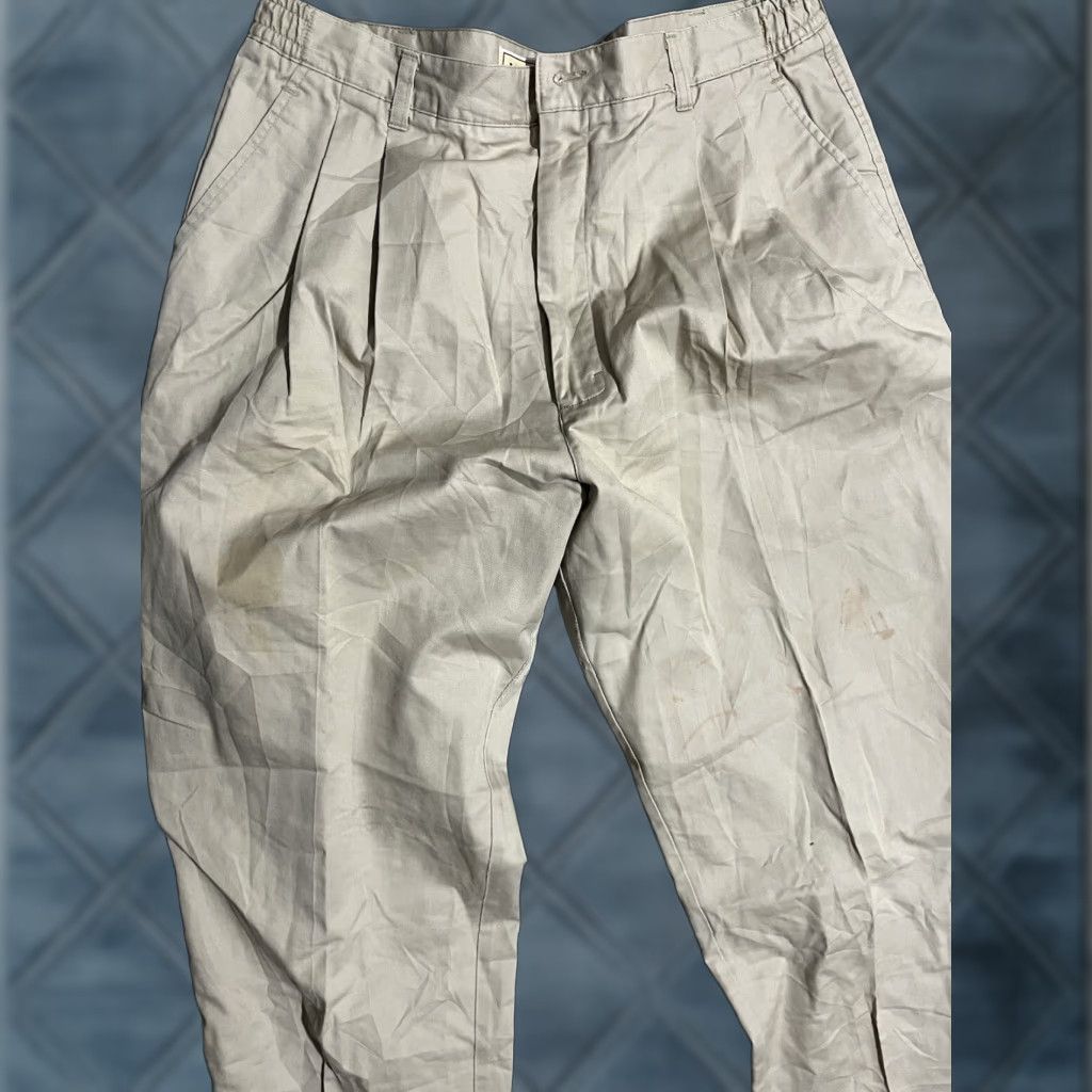 Vintage VINTAGE L.L. Bean Womens Pants Canvas Beige 18 Regular 30 Made In USA Chino Size 40" / US 18 - 1 Thumbnail