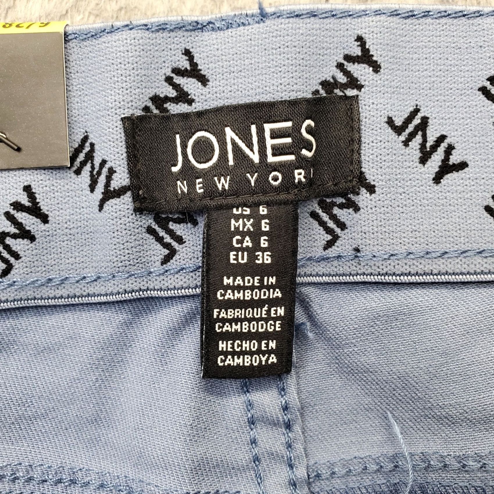 Jones New York Jones New York Jeans Womens 6 Blue Denim Comfort Stretch Skinny Waistband 28.25" Inseam Pants Size 28" / US 6 / IT 42 - 7 Thumbnail