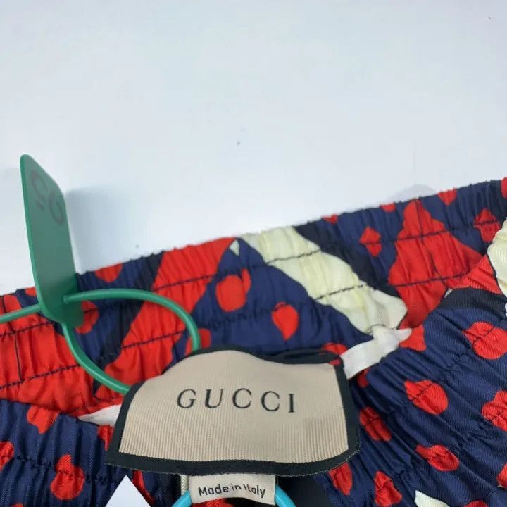 Gucci Gucci Red Polka Dot Drawstring Casual Shorts-2507 Size 22" - 7 Thumbnail