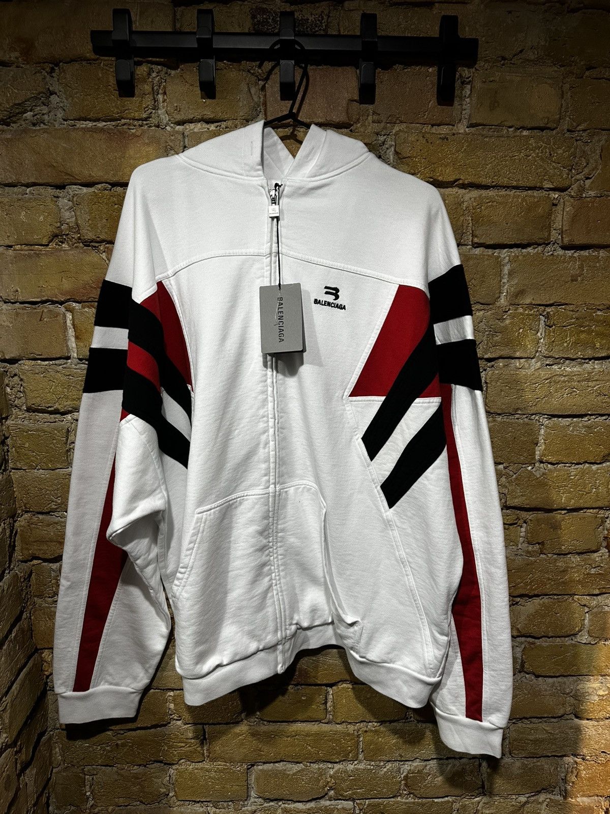 Balenciaga balenciaga sporty b zip hoodie | Grailed