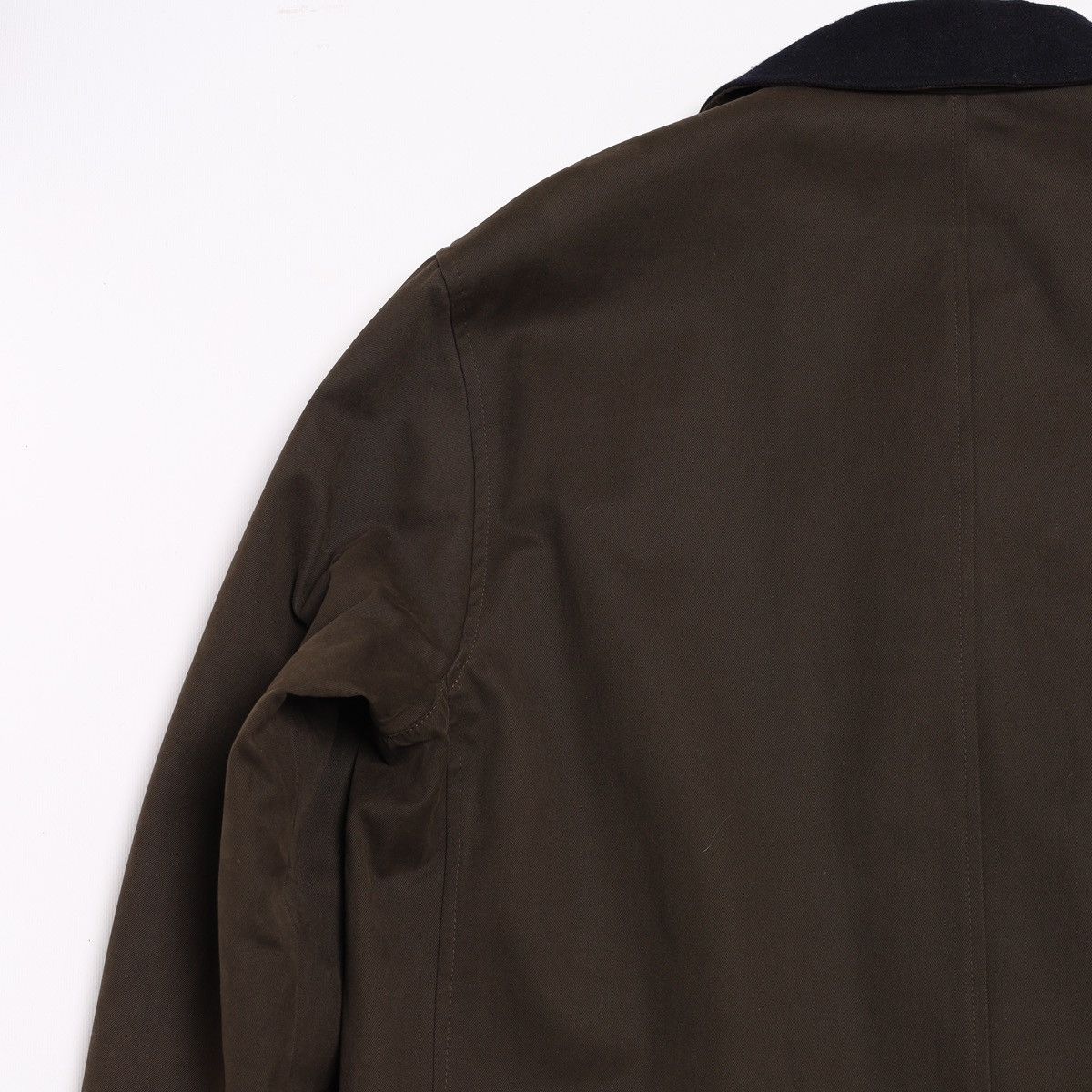 Ermenegildo Zegna Ermenegildo Zegna Reversible Wool Navy Cotton Brown Coat Size US M / EU 48-50 / 2 - 20 Thumbnail