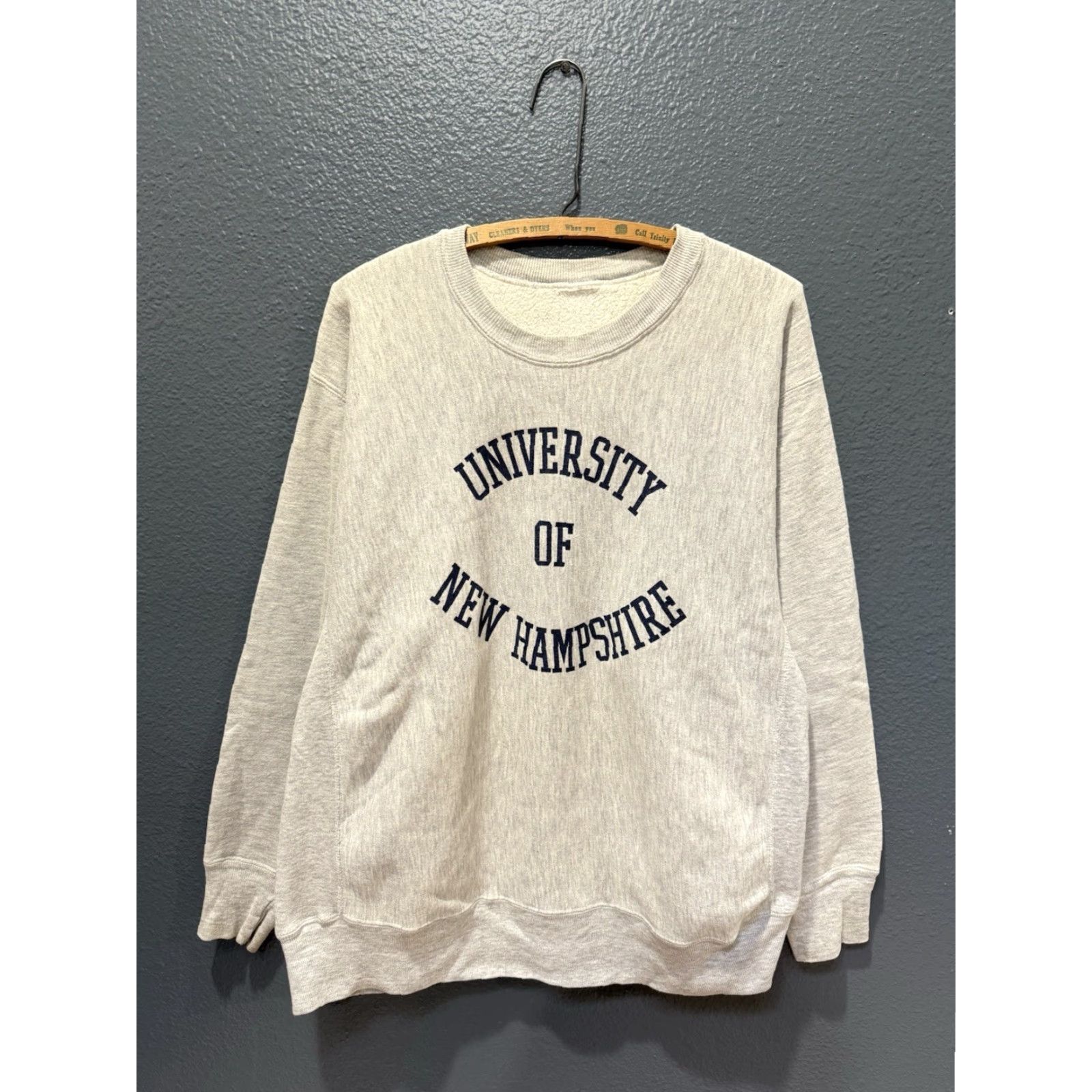 Vintage VINTAGE University Sweatshirt L Gray Reversible 80s Pullover Men Size US L / EU 52-54 / 3 - 3 Thumbnail