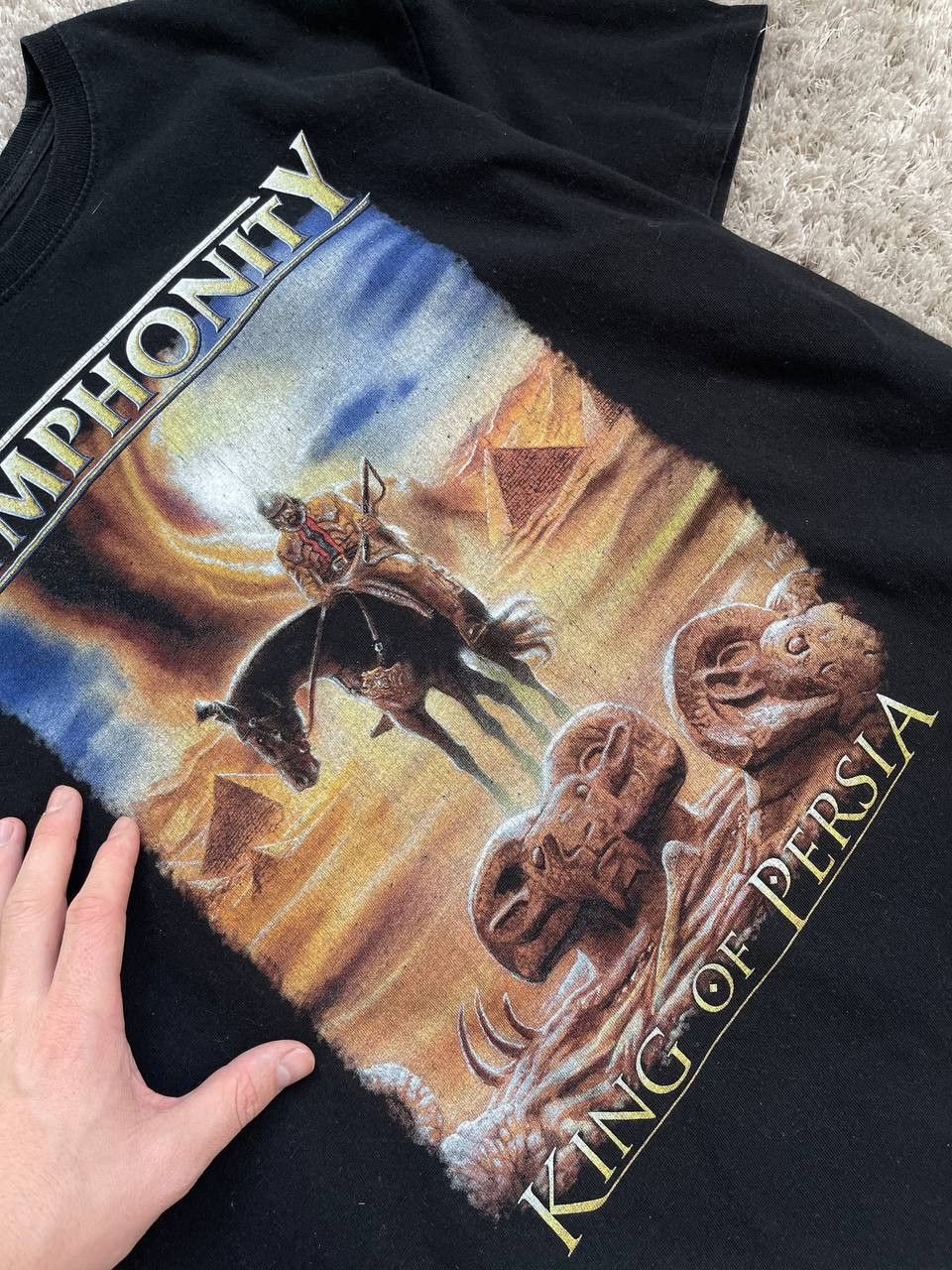 Streetwear × Vintage SYMPHONITY - King Of Persia T-Shirt Size US XL / EU 56 / 4 - 6 Thumbnail