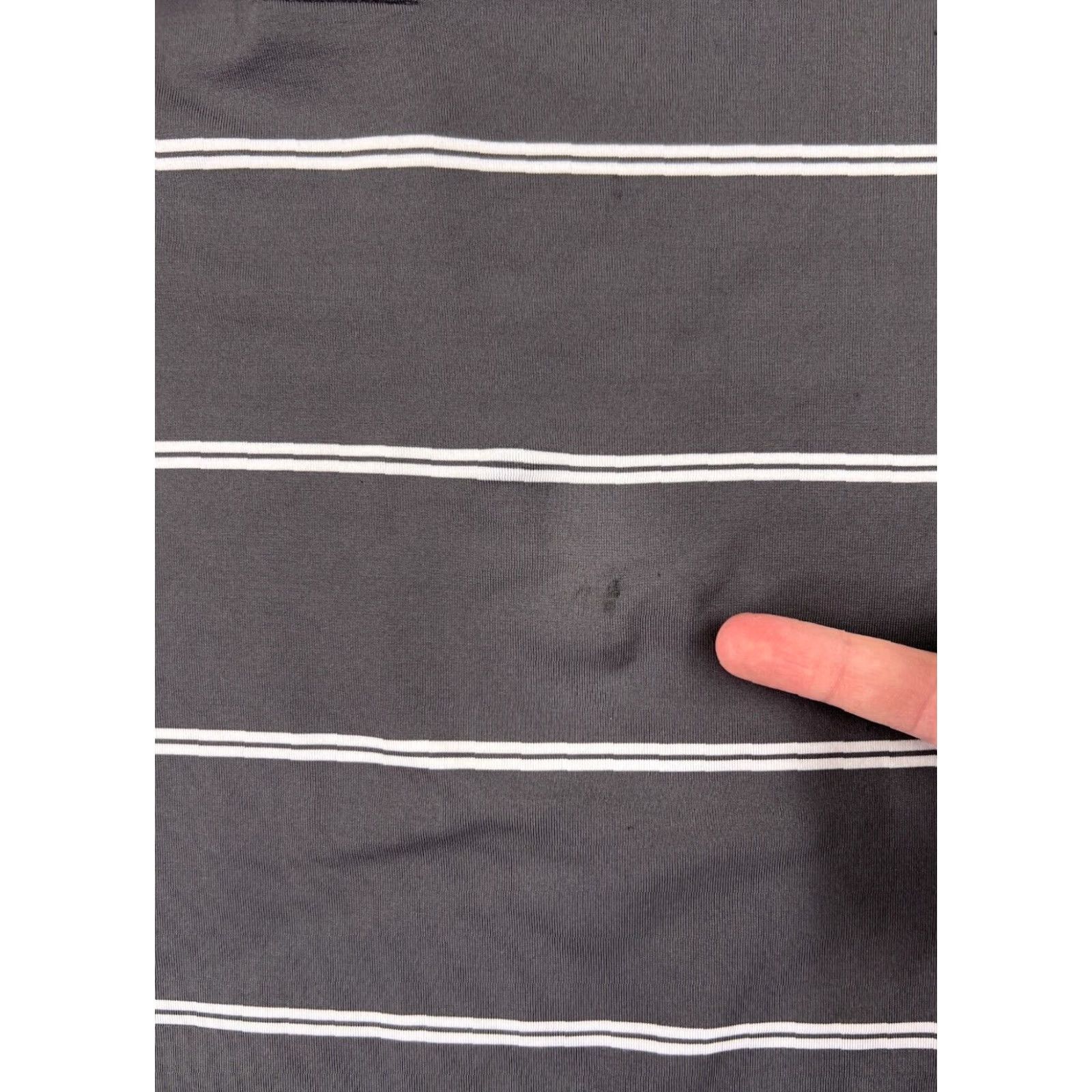 Footjoy FootJoy Polo Shirt Men Extra Large Gray Stripe Polo Shirt Gray FootJoy Lightweight Polyester Golf Shirt Men XL Stripe Size US XL / EU 56 / 4 - 3 Thumbnail
