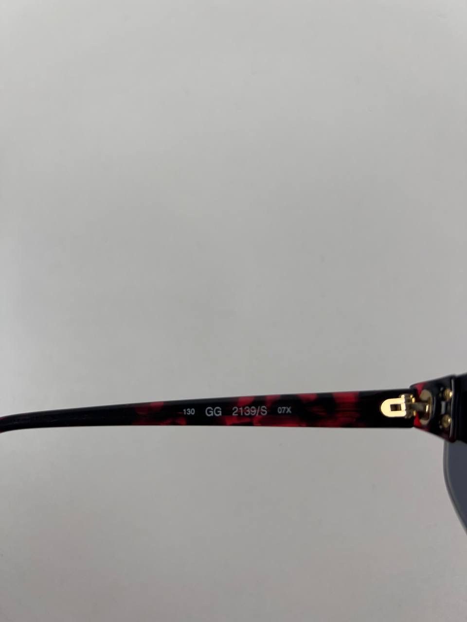 Gucci Gucci 90s Vintage Sunglasses Brown Tortoise 2139 S Unisex Size ONE SIZE - 9 Thumbnail