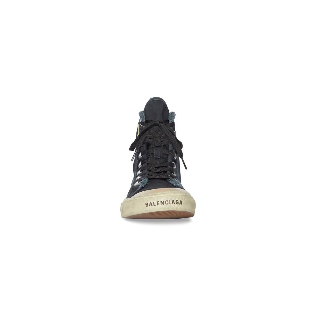 Balenciaga o1tr1nto0625 Paris High Top Sneakers in Black Size US 8 / IT 38 - 3 Thumbnail
