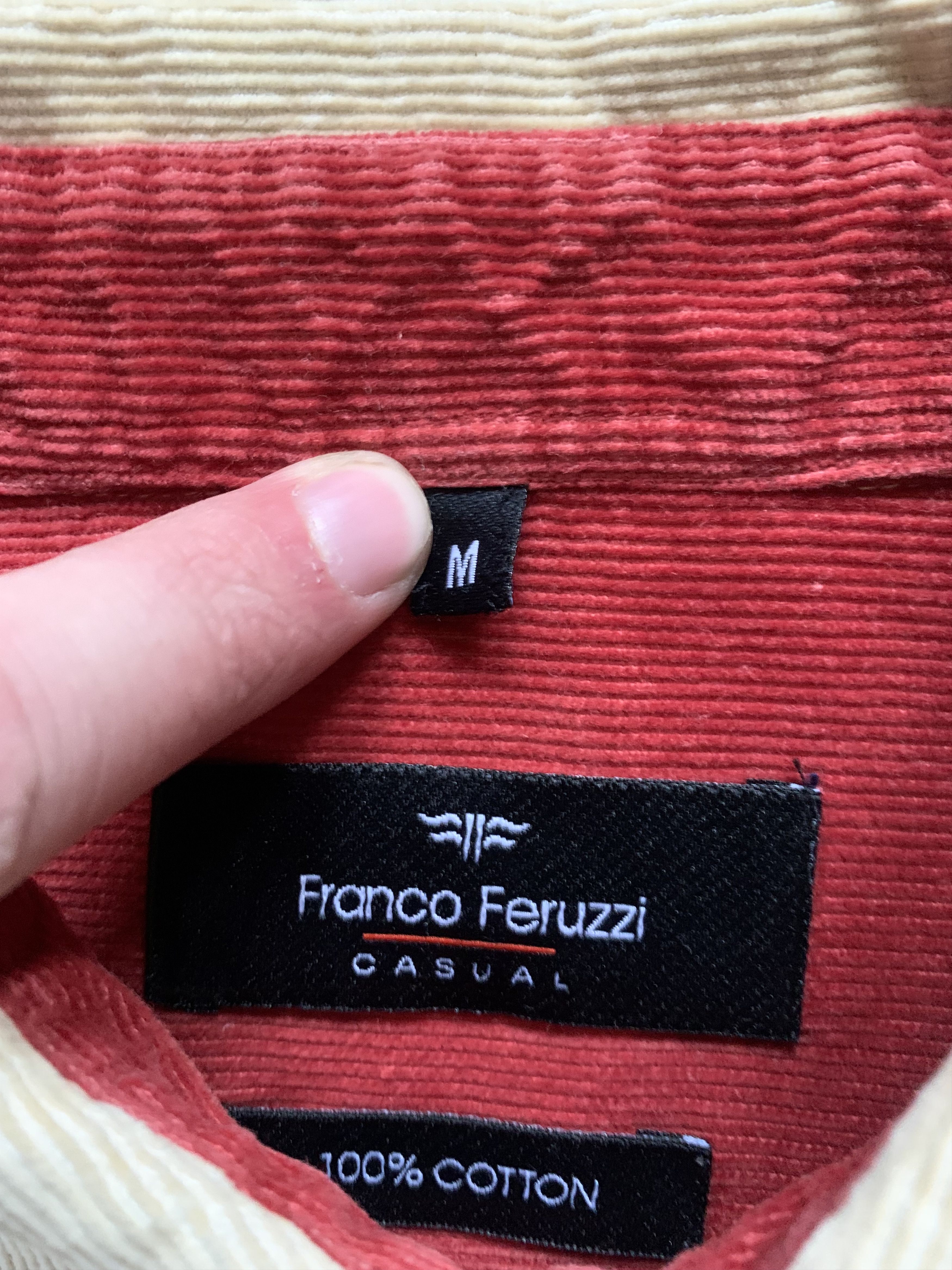 Other Vintage Franco Feruzzi Corduroy Button Up Shirt Size US M / EU 48-50 / 2 - 5 Thumbnail