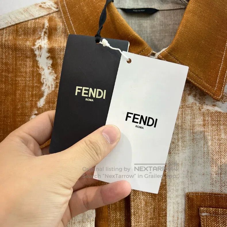 Fendi Fendi Washed Denim Jacket Size US M / EU 48-50 / 2 - 6 Thumbnail