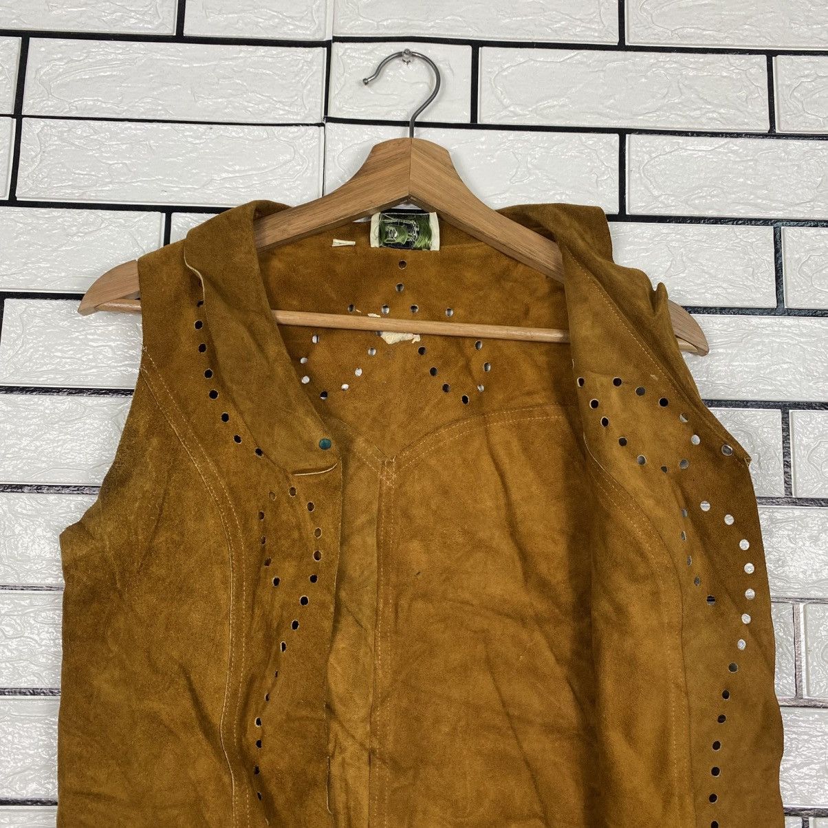 Japanese Brand 📌Vintage Vest Jacket Leather Sun Valley Issey Miyake Size US M / EU 48-50 / 2 - 13 Thumbnail