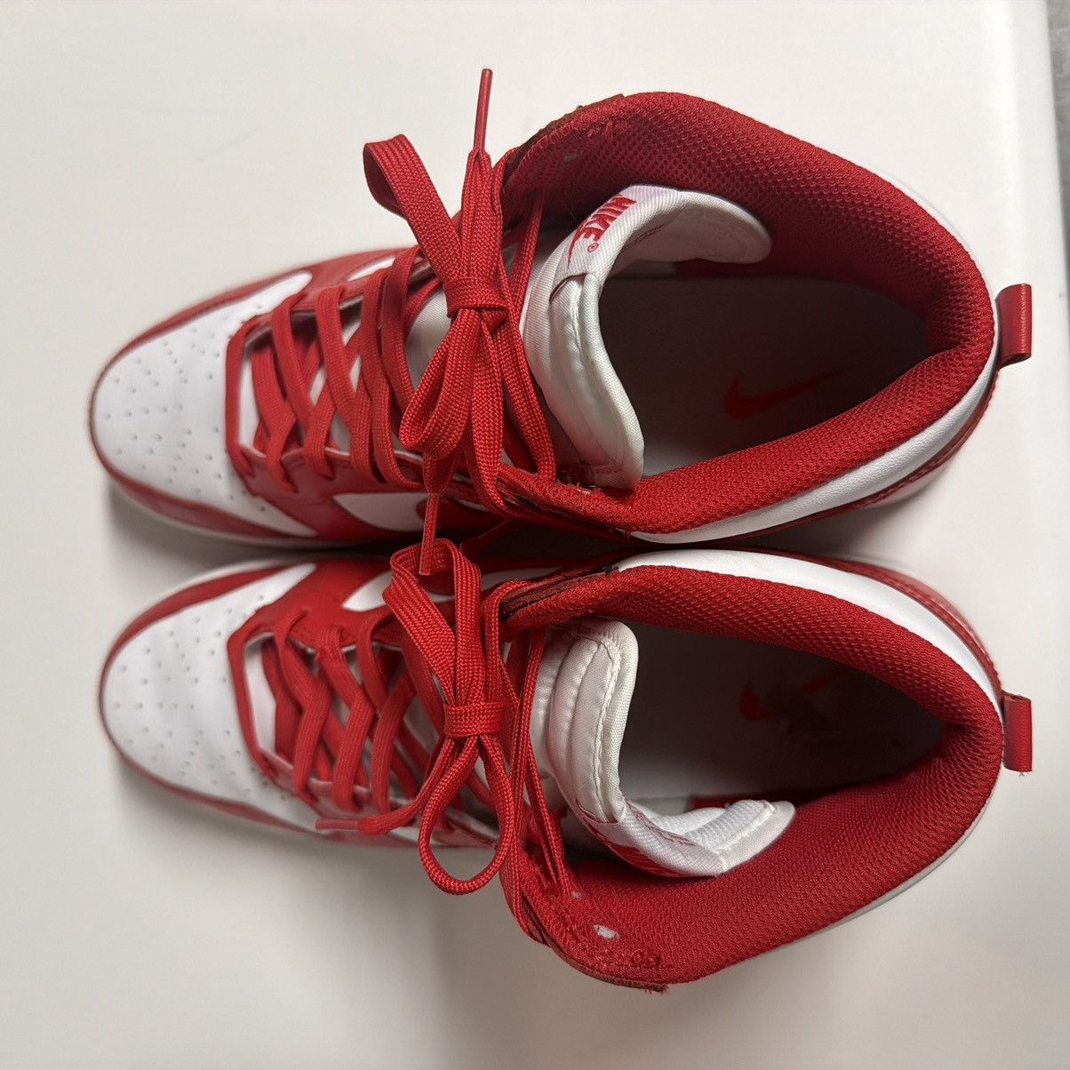 Nike Nike University Red Hi-top Dunk Size US 12 / EU 45 - 7 Thumbnail