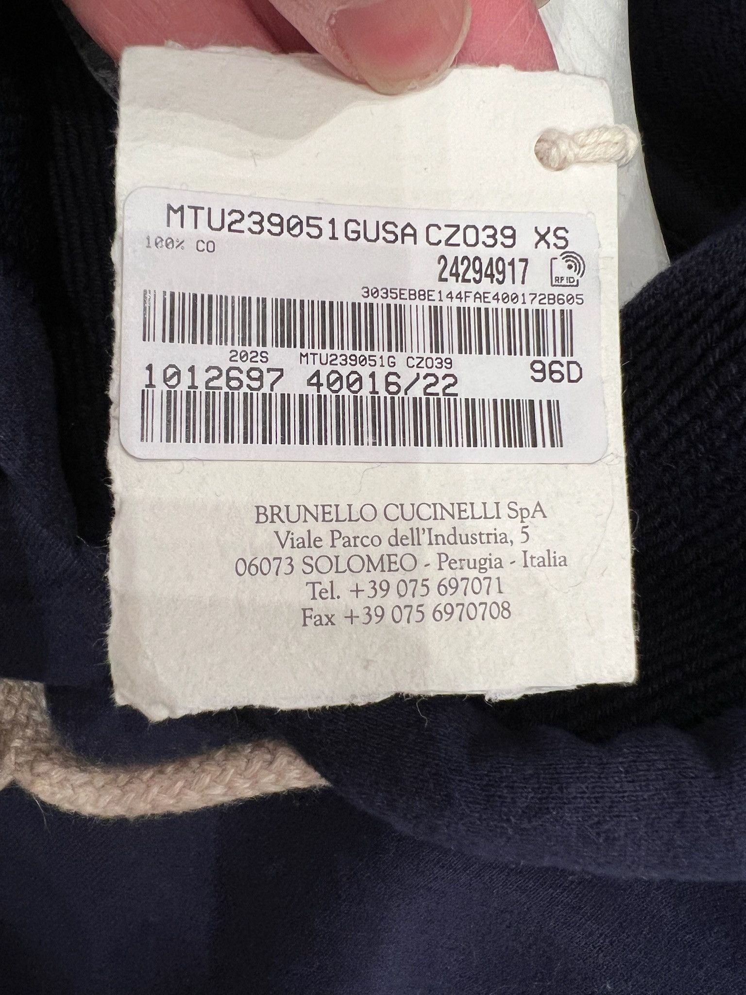 Brunello Cucinelli o1w1db10125 Hoodie in Blue Size US XS / EU 42 / 0 - 2 Thumbnail