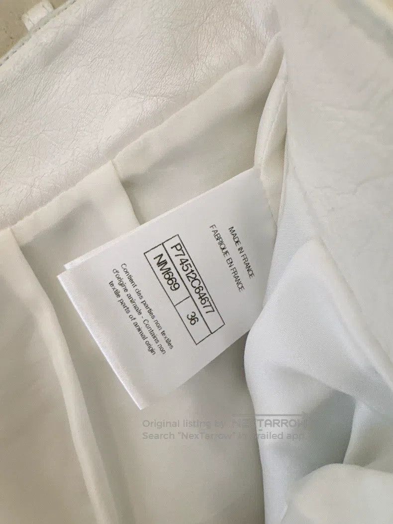 Chanel Chanel 23P Spring and Summer Preview Pearly White Lambskin Size 24" / US 00 / IT 34 - 8 Thumbnail