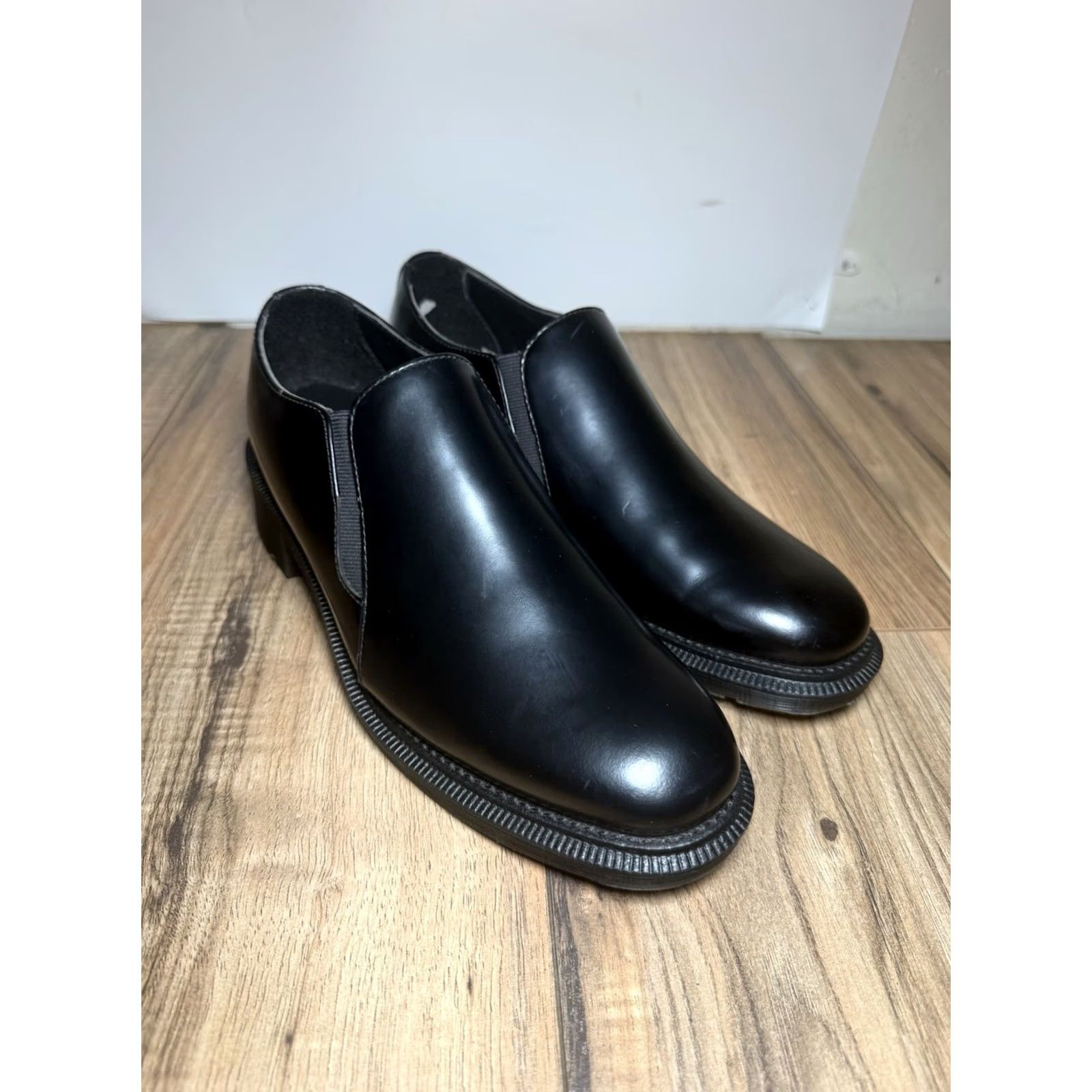 Dr. Martens Dr. Martens Rosyna Loafer Black Polished Smooth Leather Womens Size 8 US 39 Size US 6 / IT 36 - 2 Thumbnail