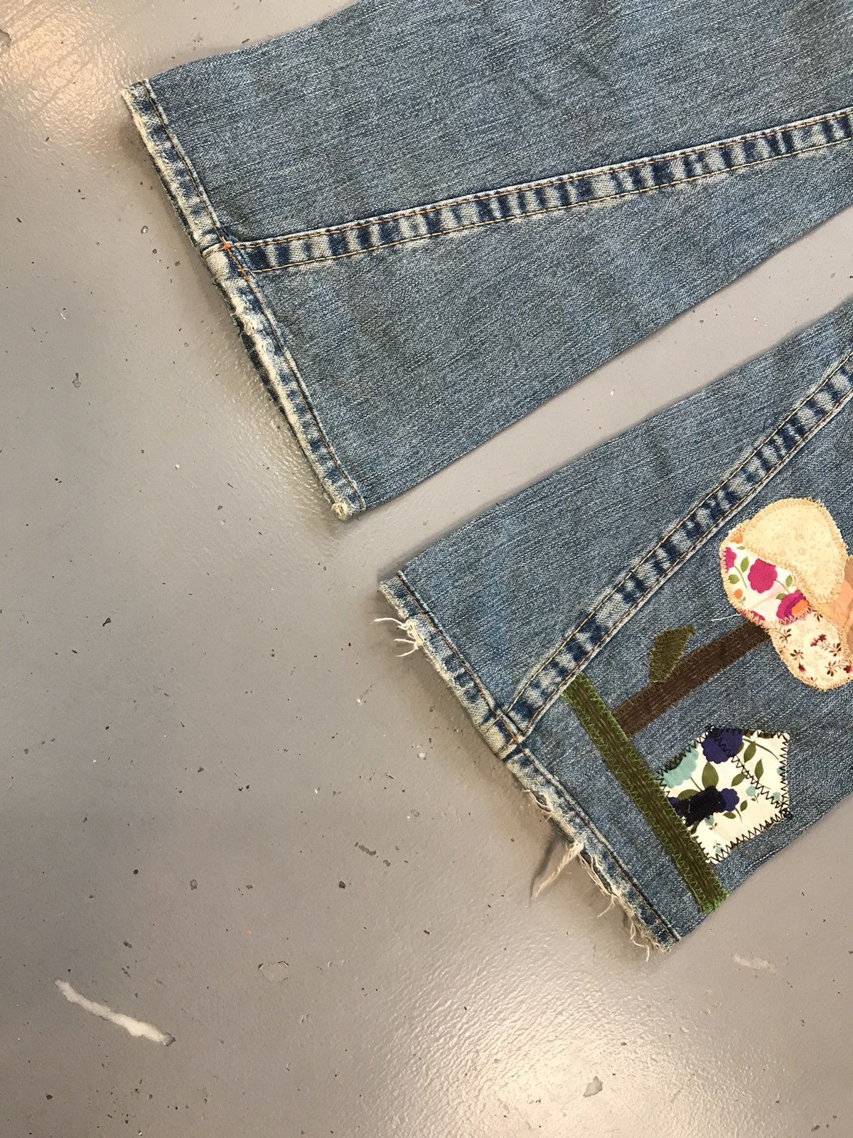 True Religion × Vintage Vintage true religion 🍄‍🟫 patch work bootcut denim Size 28" / US 6 / IT 42 - 9 Thumbnail