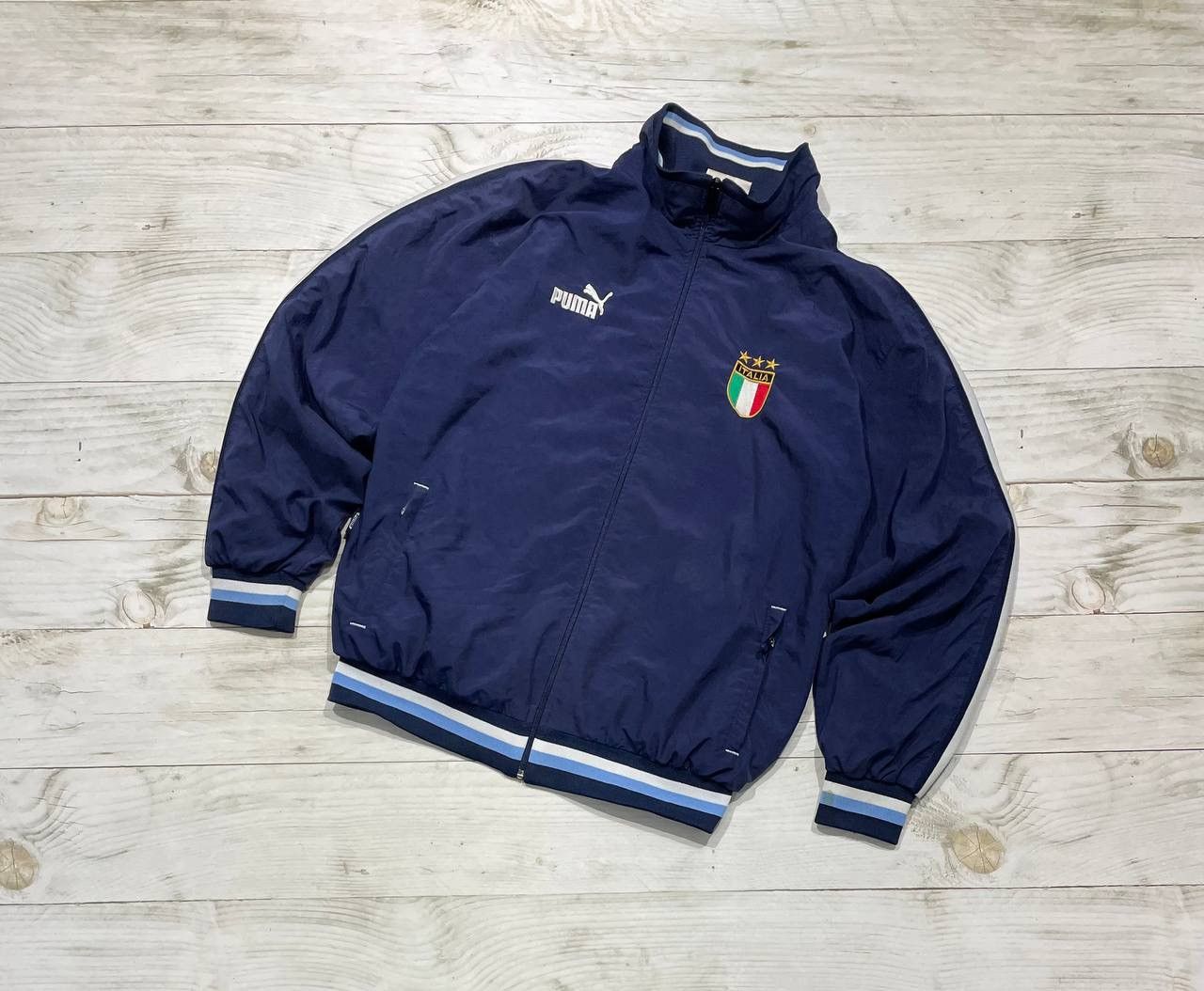 Puma Vintage Puma Italia 2003 2004 Training Soccer Track Jacket Size US M / EU 48-50 / 2 - 1 Thumbnail
