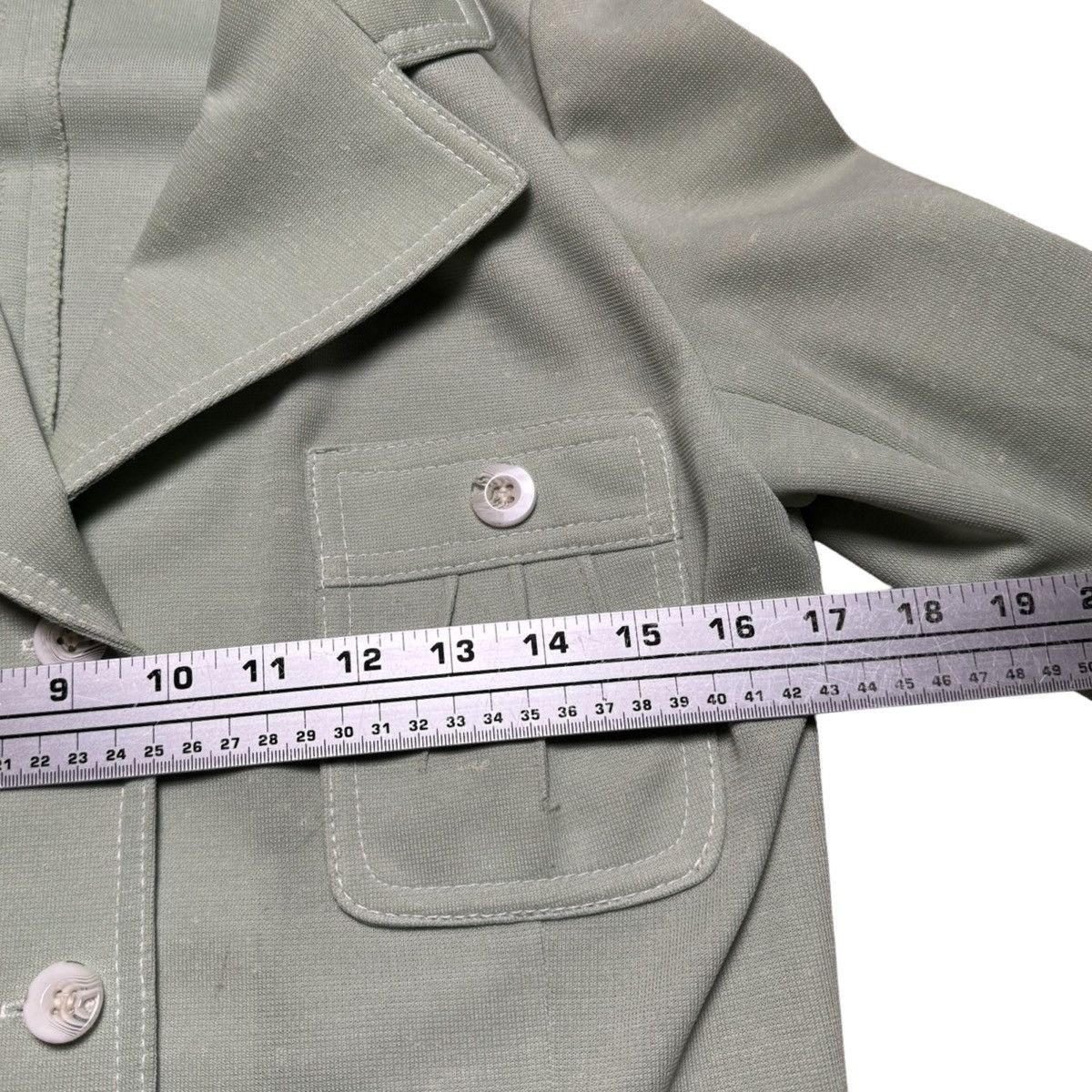 Vintage Vintage 70s Leisure Suit Pistachio Green Jacket Pant Vest 12 Size M / US 6-8 / IT 42-44 - 4 Thumbnail