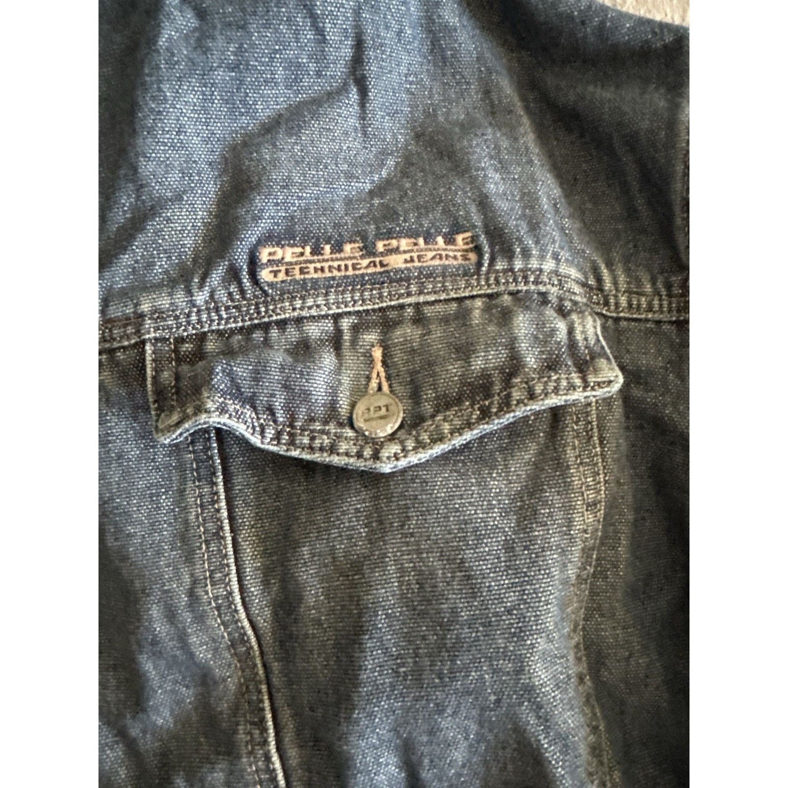 Pelle Pelle PELLE PELLE Marc Buchanan Y2K Denim Jacket XXL Blue Trucker Size US XXL / EU 58 / 5 - 16 Thumbnail
