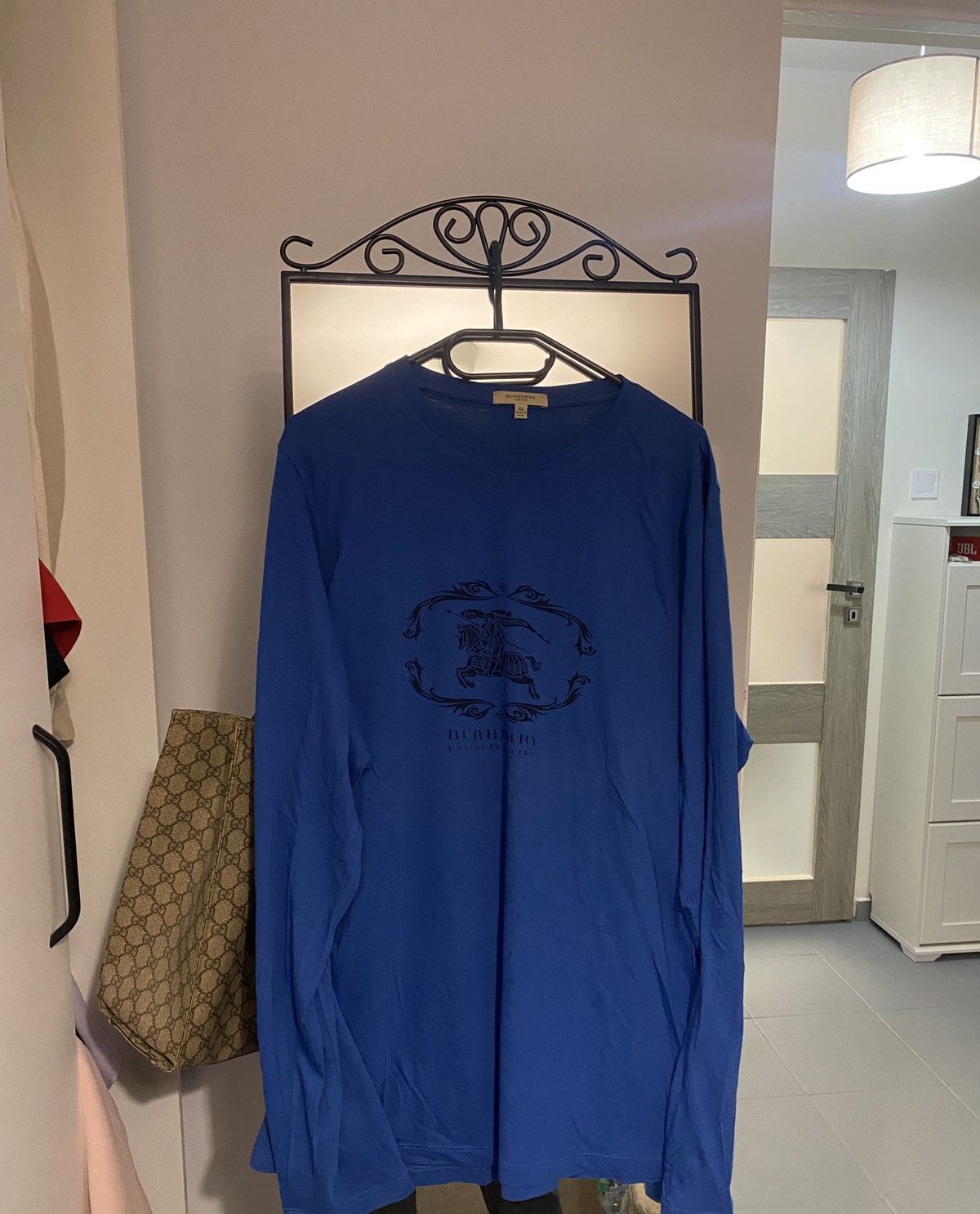 Burberry Burberry Luxury longsleeve big logo Size US XL / EU 56 / 4 - 1 Thumbnail