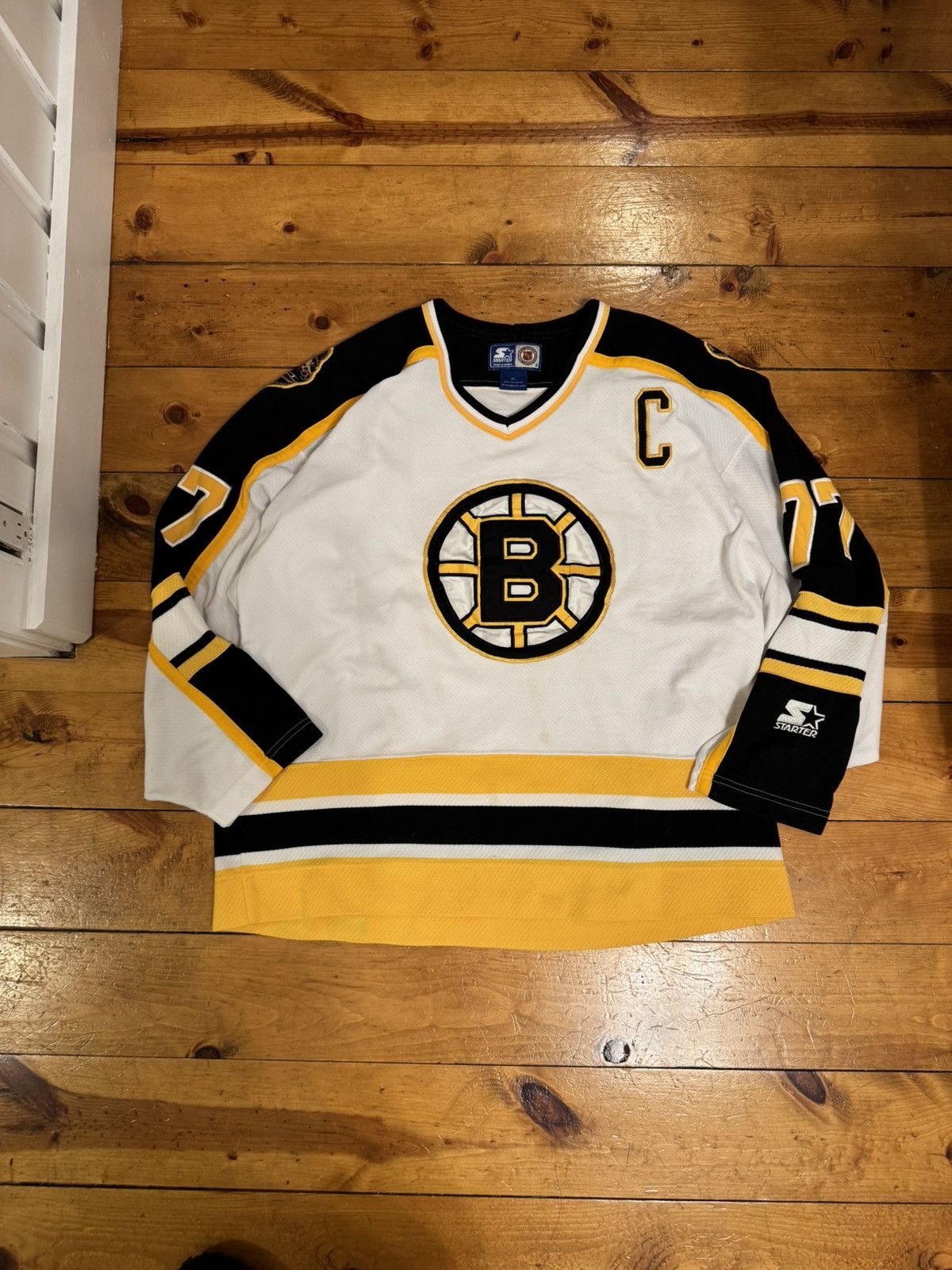 Starter VTG 90s NHL Starter Boston Bruins Ray Bourque Jersey 77 Sewn Size US XL / EU 56 / 4 - 2 Thumbnail