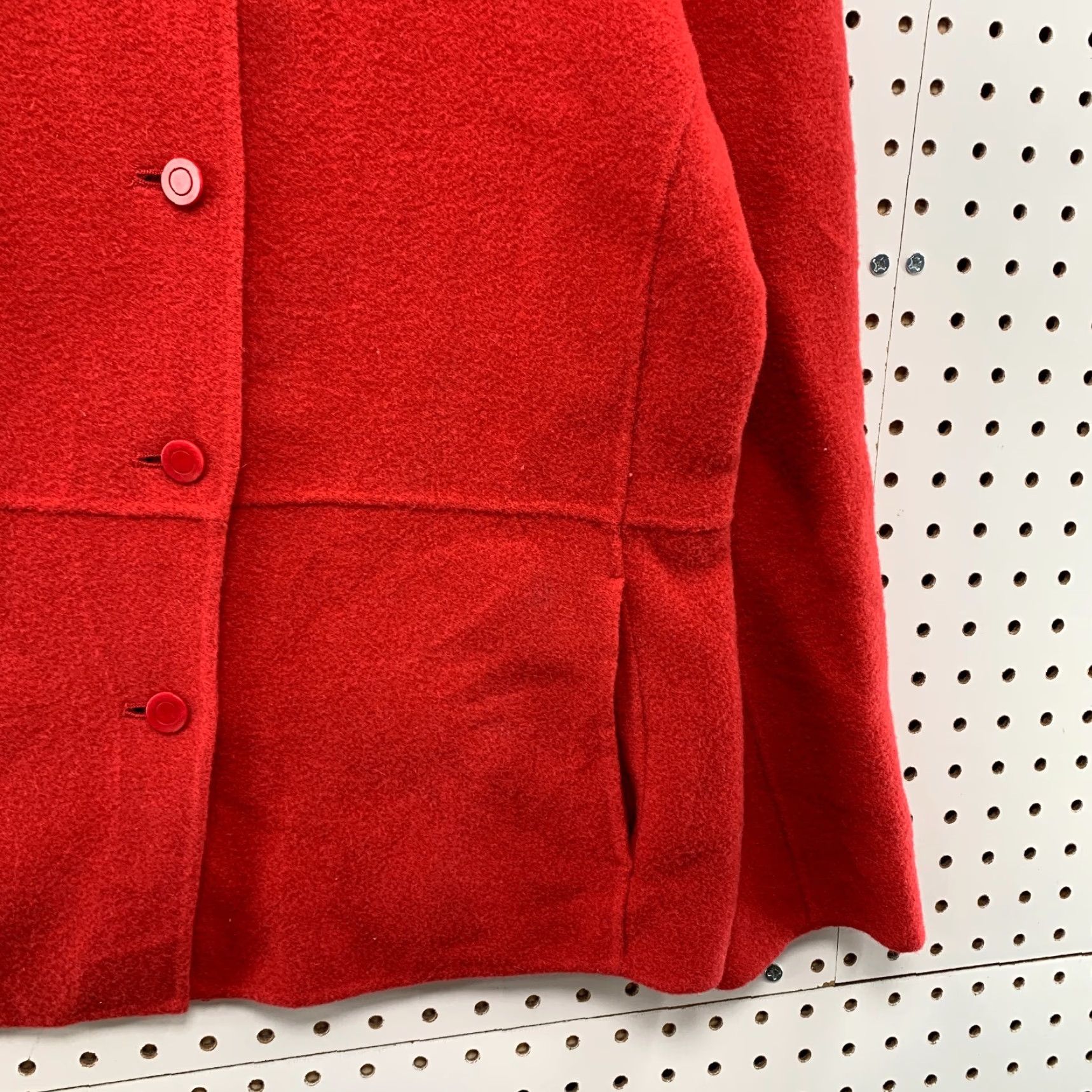 Eileen Fisher Eileen Fisher Wool Cashmere Button Jacket Womens Small Red Solid Wool Cashmere Button Jacket Womens Small Red Size S / US 4 / IT 40 - 7 Thumbnail