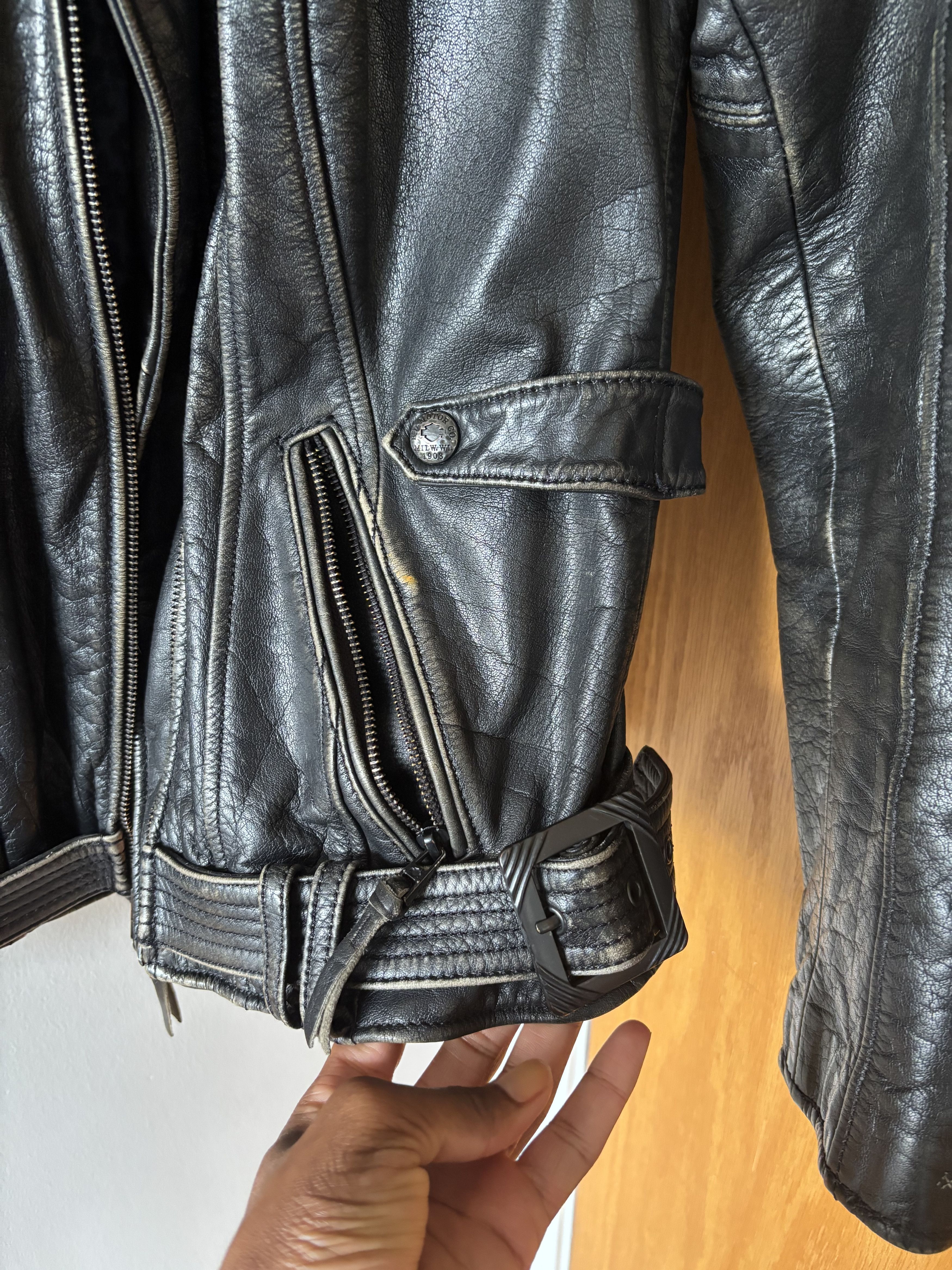 Harley Davidson Harley Davidson Buffalo Leather Jacket Size M / US 6-8 / IT 42-44 - 3 Thumbnail