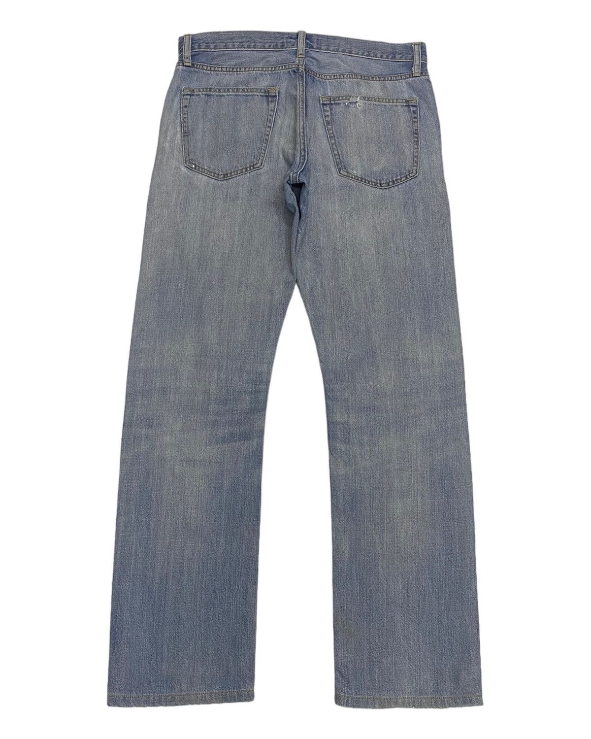 Japanese Brand × Jun Takahashi UNIQLO JAPAN SELVEDGE DISTRESSED BAGGY DENIM JEANS Size US 33 - 6 Thumbnail