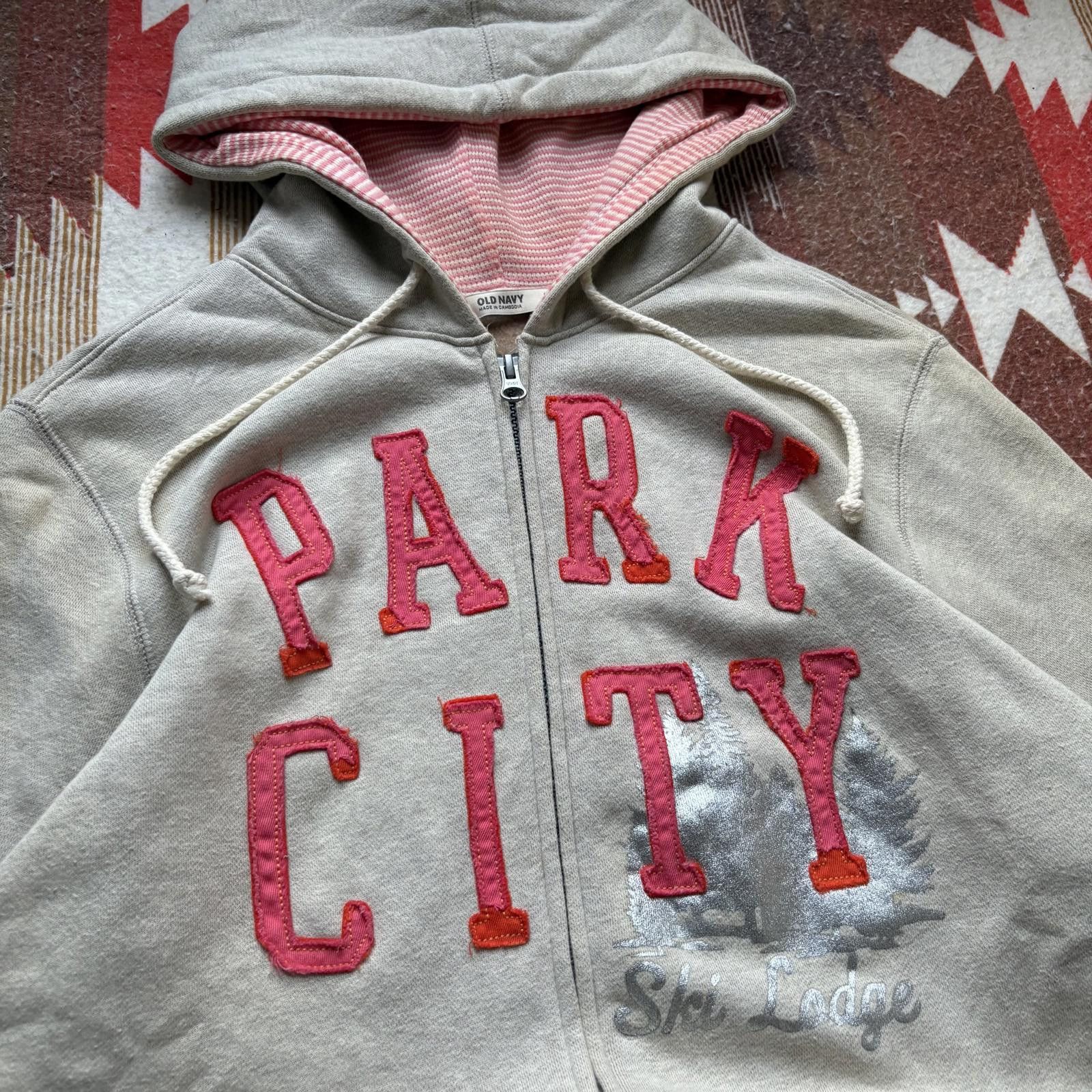 Old Navy Vintage Y2K Old Navy Park City Ski Lodge Full Zip Hoodie Size XL / US 12-14 / IT 48-50 - 2 Thumbnail