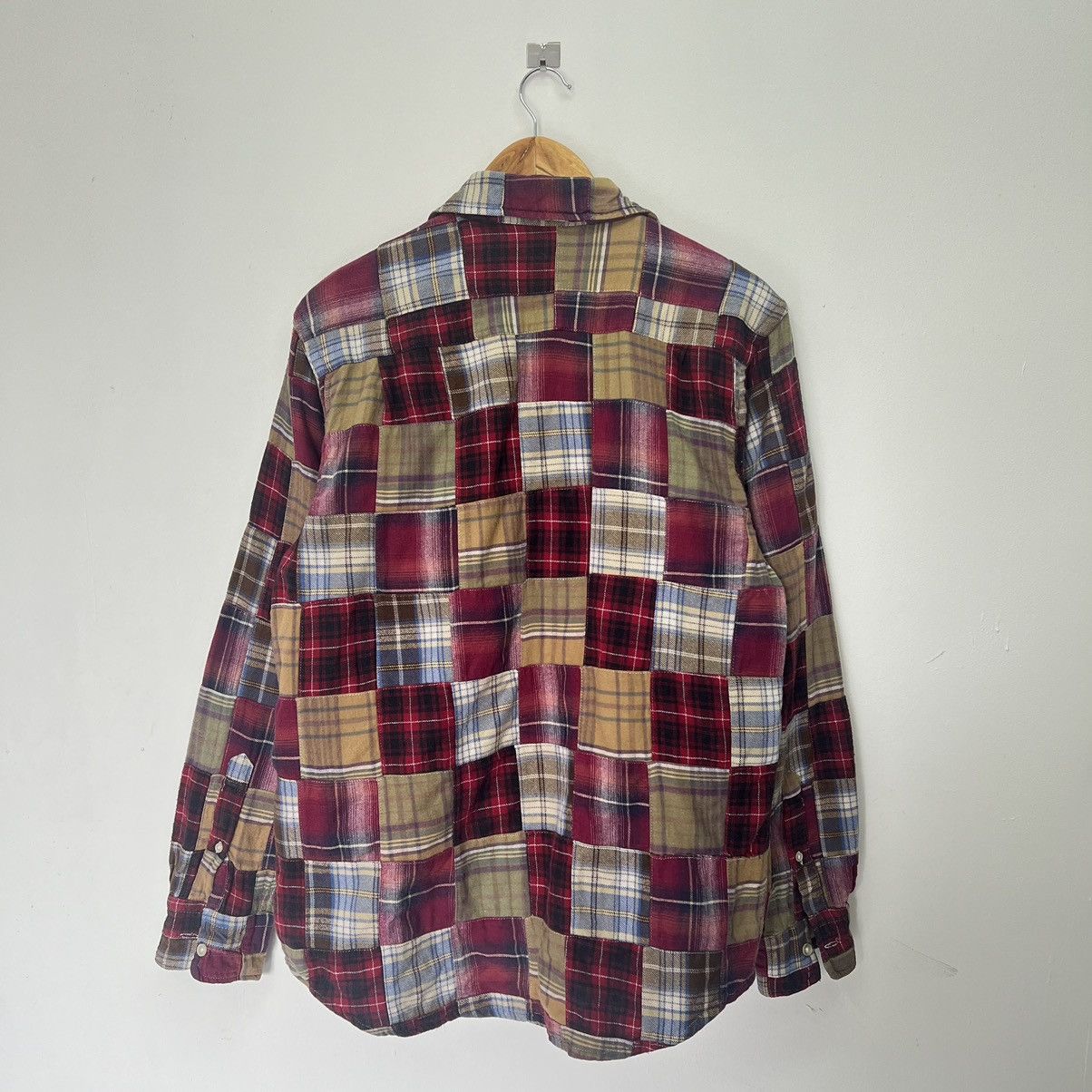 Beams Plus × Needles Beam Patchwork Flannel Button Up Shirt Size US L / EU 52-54 / 3 - 7 Thumbnail