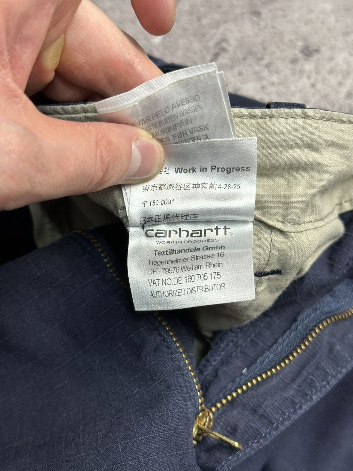 Carhartt × Vintage Vintage Carhartt Aviation Cargo Pants Faded Blue Distressed Size US 33 - 12 Thumbnail