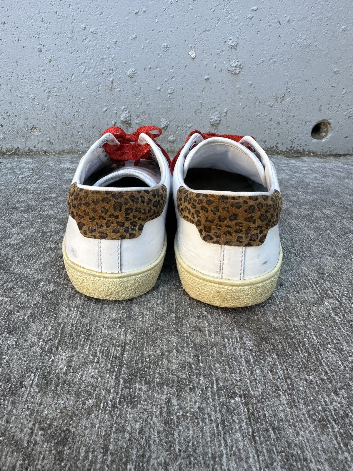 Saint Laurent Paris Glitter Diamond Patch Low Top Sneakers Size US 7 / EU 40 - 6 Thumbnail