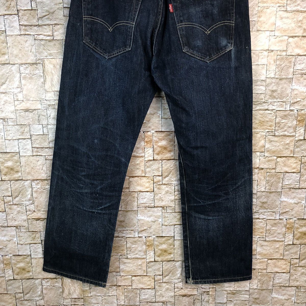 Levi's Levis Blue Distressed ripped jeans Denim #A995 Size US 31 - 16 Thumbnail