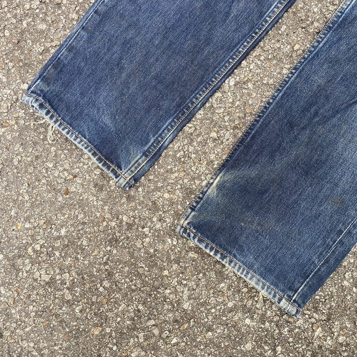 Levi's Vintage Levi's 502 Distressed Faded Jeans Non Selvedge Size US 32 / EU 48 - 2 Thumbnail