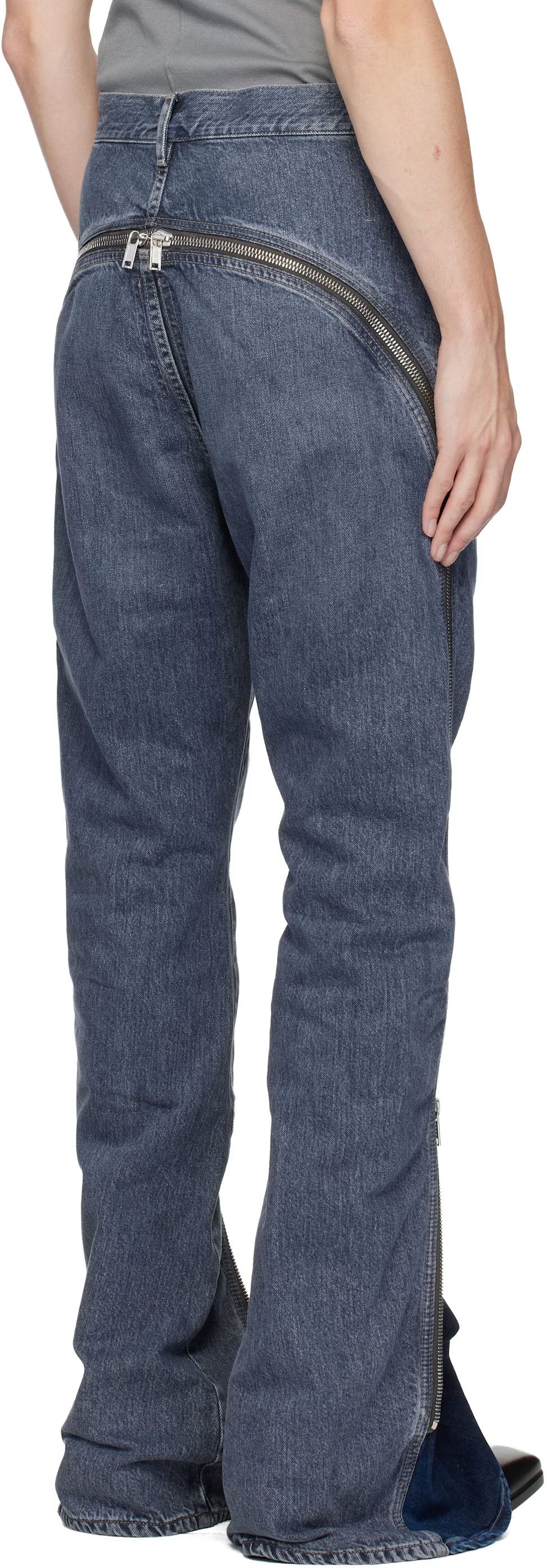 o1mle0226 Bolan Banana Denim Pants in Blue