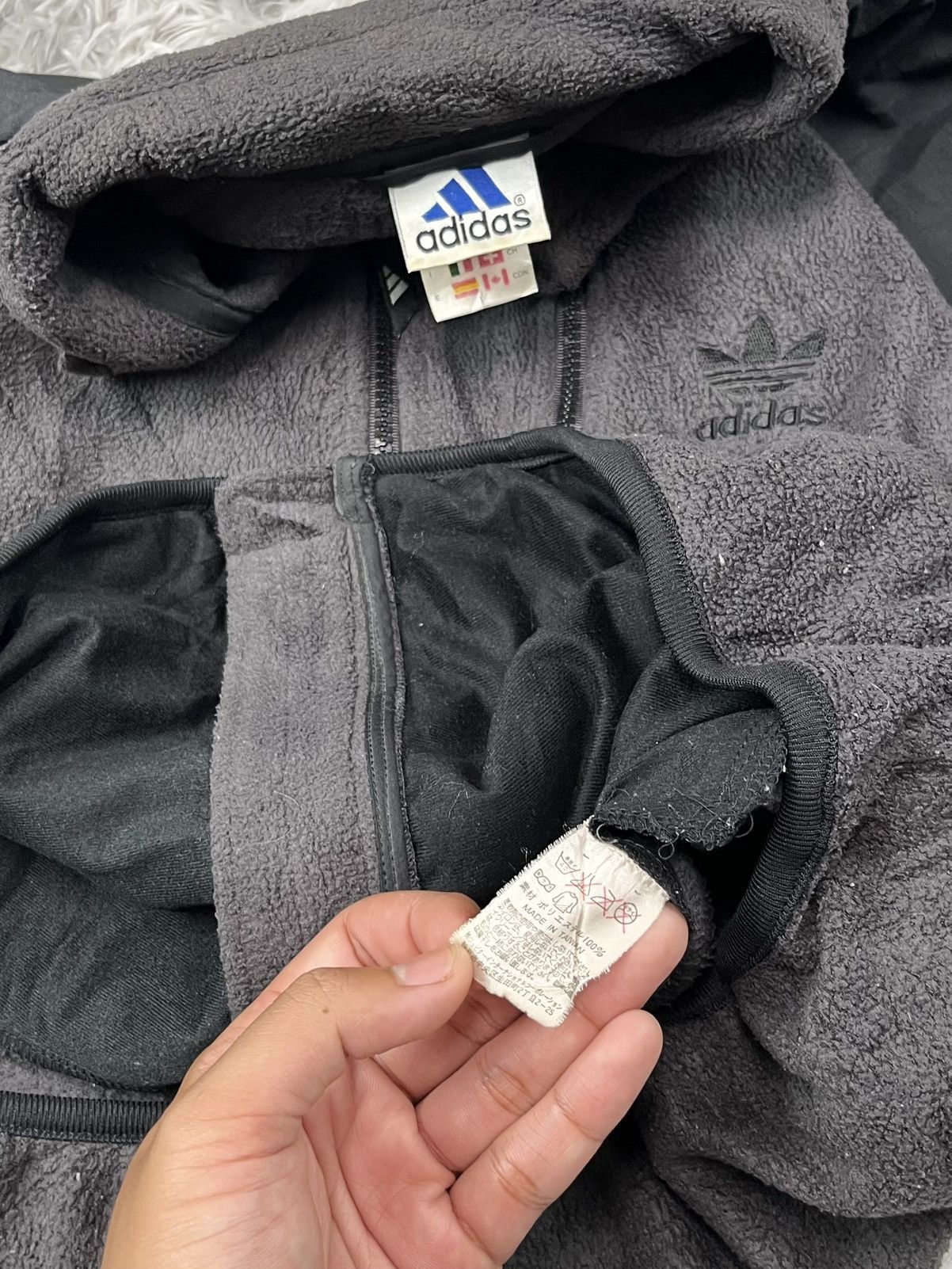 Adidas Vintage Adidas Big Logo Full Zip Jacket Size US L / EU 52-54 / 3 - 6 Thumbnail