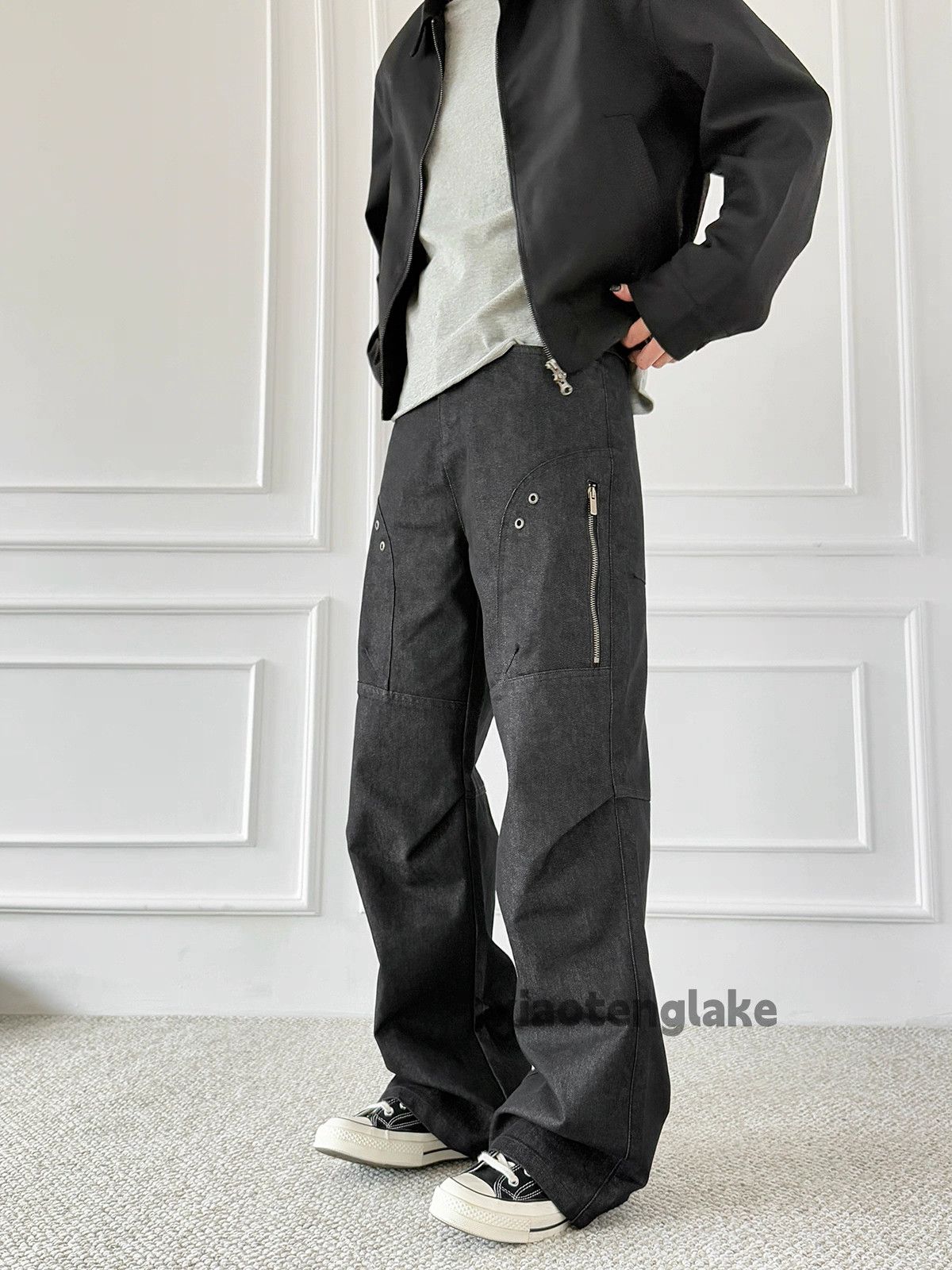 Unisex outdoor utility loose baggy workwear cargo pants