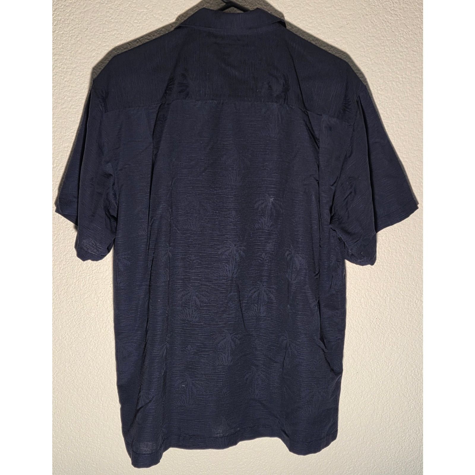 Tommy Bahama Tommy Bahama Navy Blue Linen Floral Short Sleeve Shirt Size US L / EU 52-54 / 3 - 5 Thumbnail