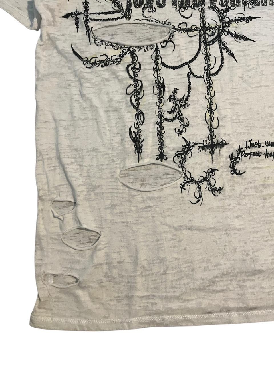 If Six Was Nine 2000s BACK NUMBER • Hand painted gothic distressed Size US M / EU 48-50 / 2 - 4 Thumbnail