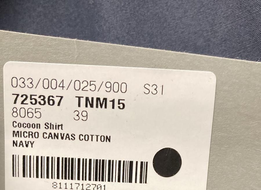 Balenciaga o1in1g1024 Cocoon Shirt in Navy Size US S / EU 44-46 / 1 - 7 Thumbnail