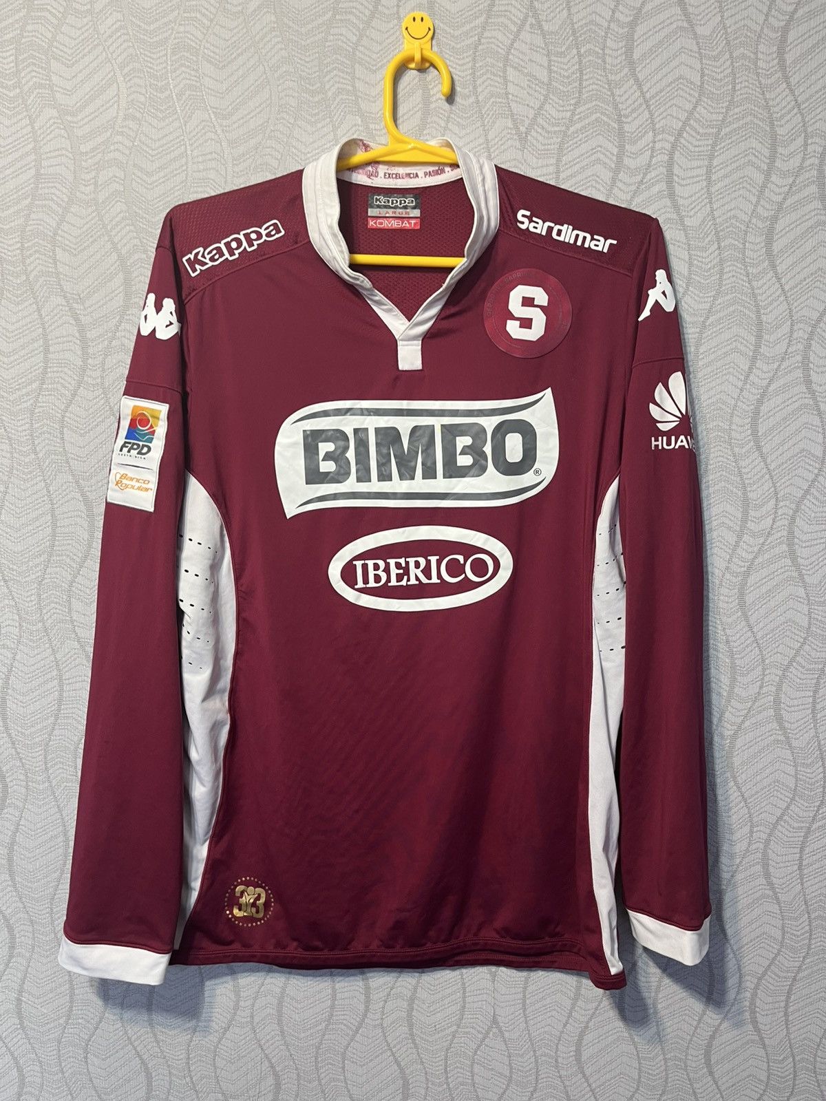 Kappa Deportivo Saparissa 2015/2016 Home Soccer Football Jersey Size US L / EU 52-54 / 3 - 1 Thumbnail