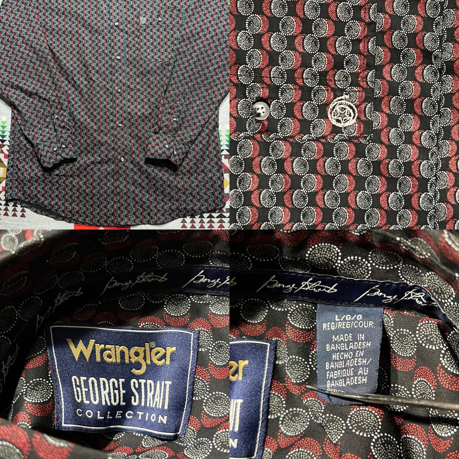Wrangler Wrangler George Strait Shirt Mens Large Multicolor Western Long Sleeve Rodeo Size US L / EU 52-54 / 3 - 8 Thumbnail