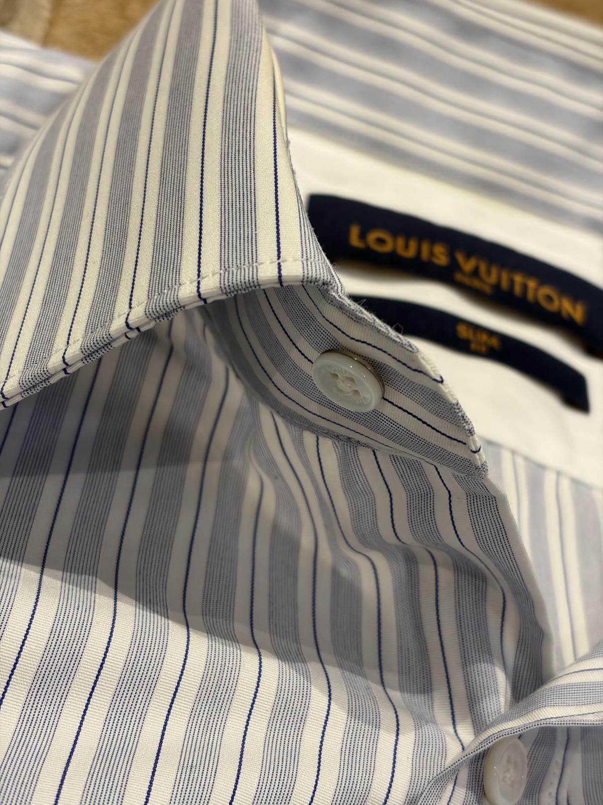 Louis Vuitton Louis Vuitton Slim Fit Striped Shirt Size US M / EU 48-50 / 2 - 4 Thumbnail