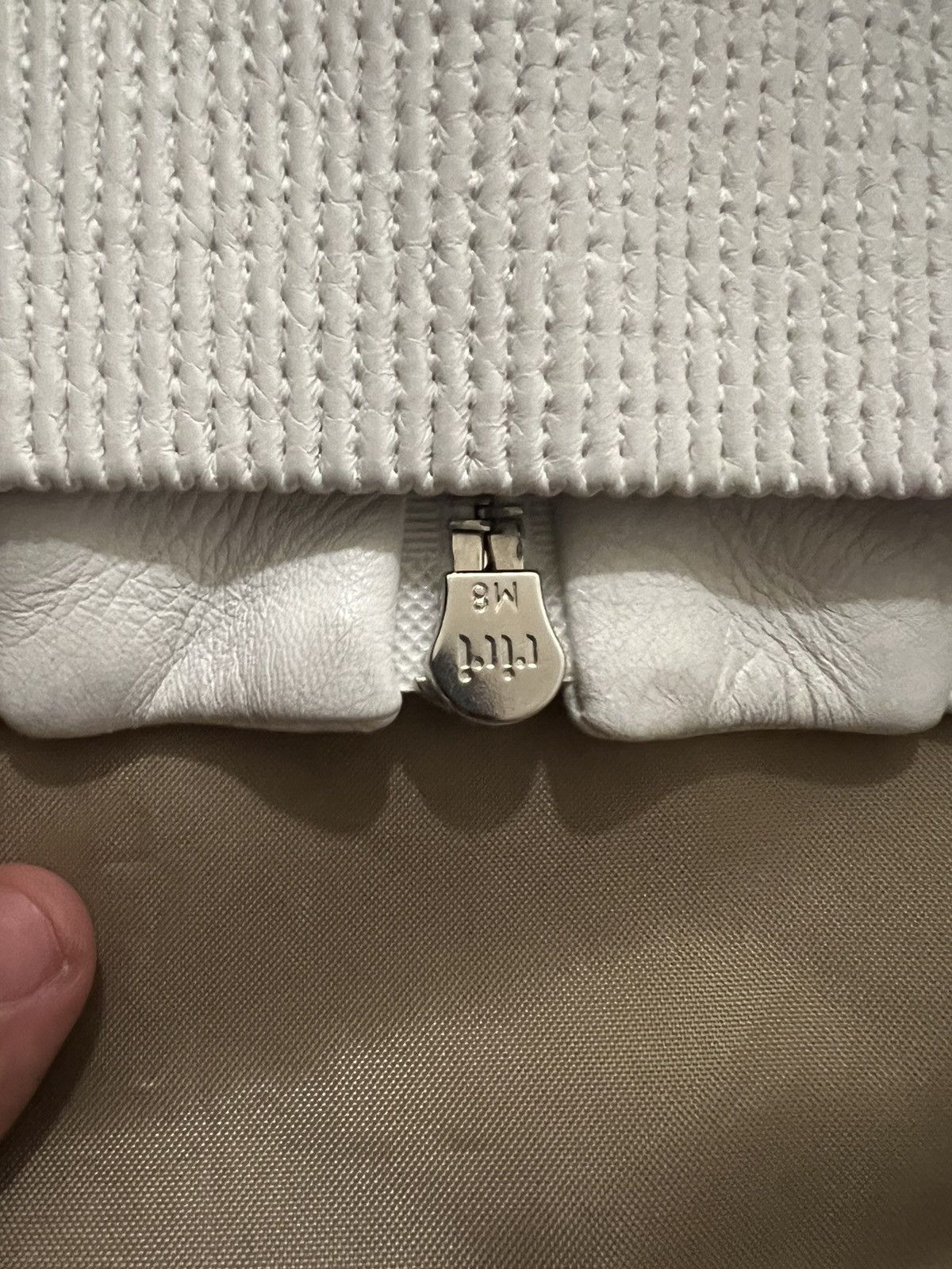Amiri AMIRI M.a. Logo-Appliqué leather size 52 White $5000 Size US L / EU 52-54 / 3 - 9 Thumbnail