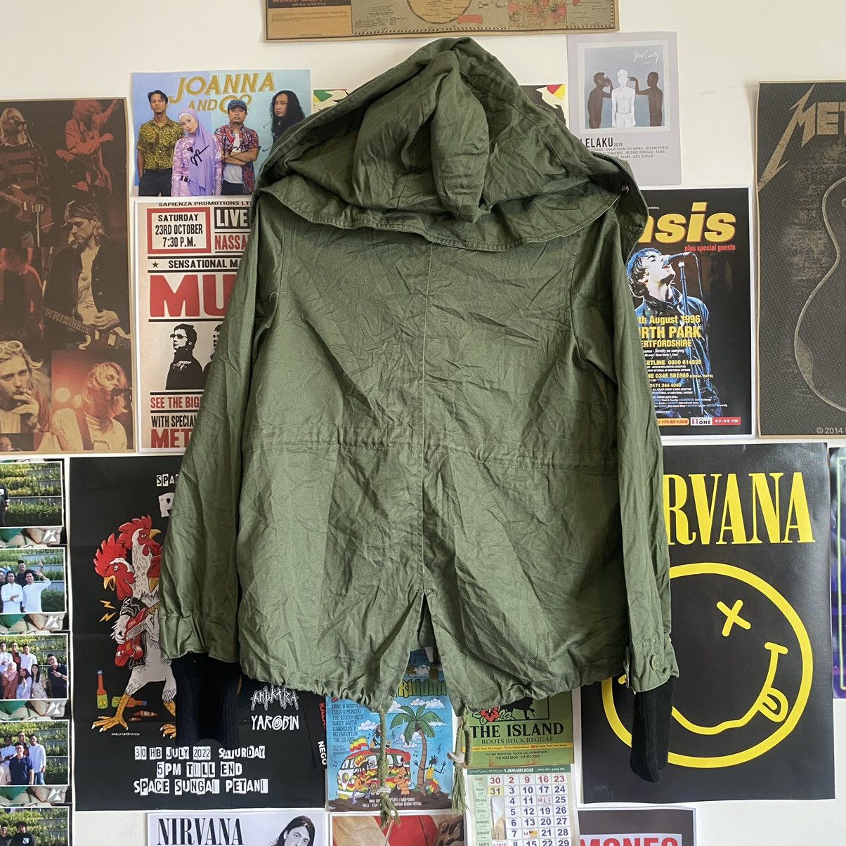 Vintage Vintage Browny Army Green Detachable Hoodie Jacket Size US S / EU 44-46 / 1 - 6 Thumbnail