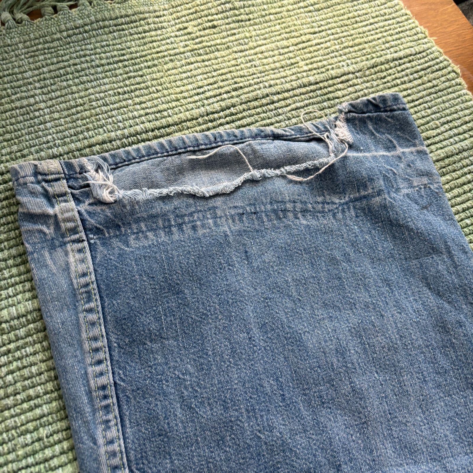 Vintage Vintage 70s Distressed Faded Bell Bottom Jeans Kazoo 28x31 Size 28" / US 6 / IT 42 - 3 Thumbnail