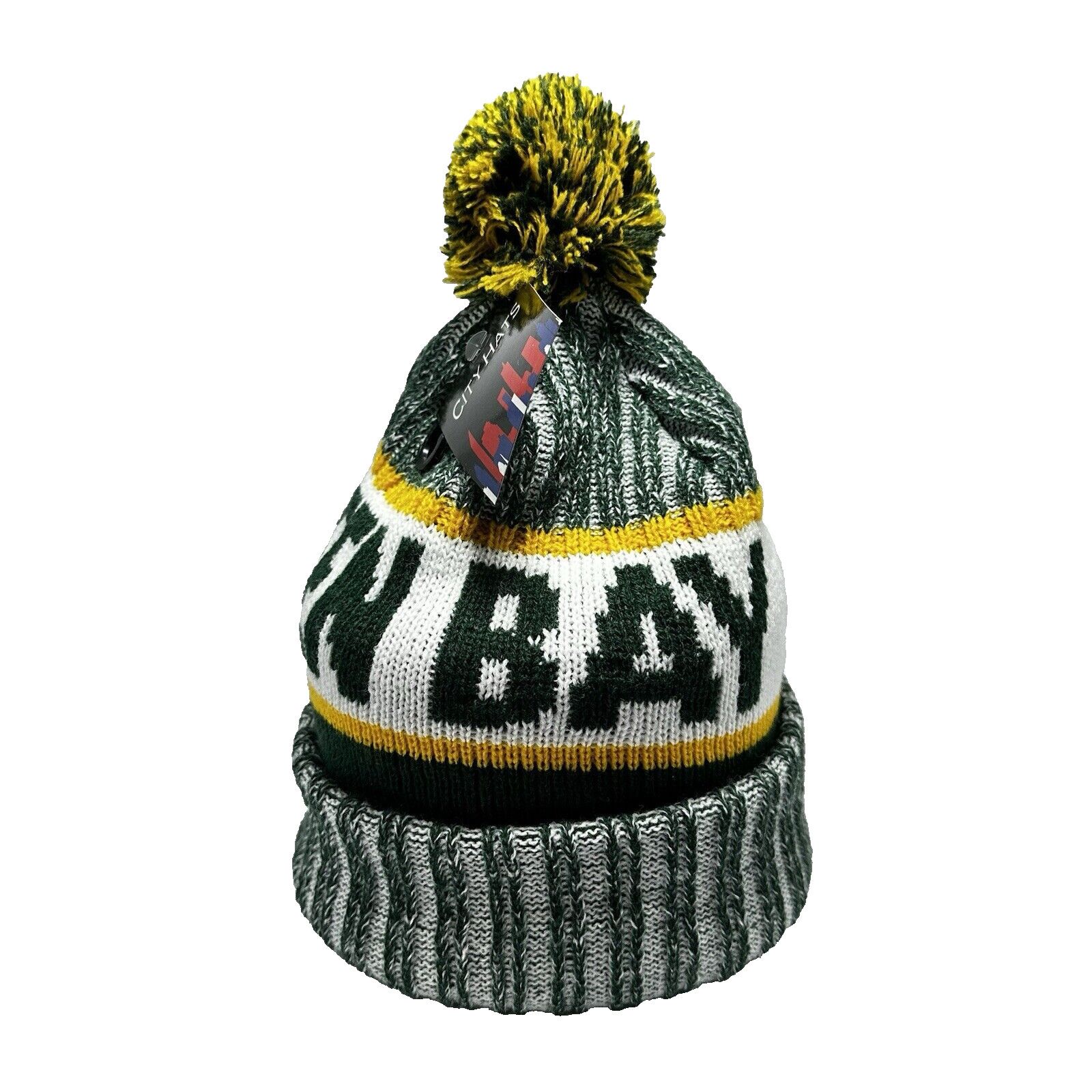 NFL New NFL Green Bay Packers Pom Pom Knit Hat Beanie Hat Cap Size ONE SIZE - 2 Thumbnail