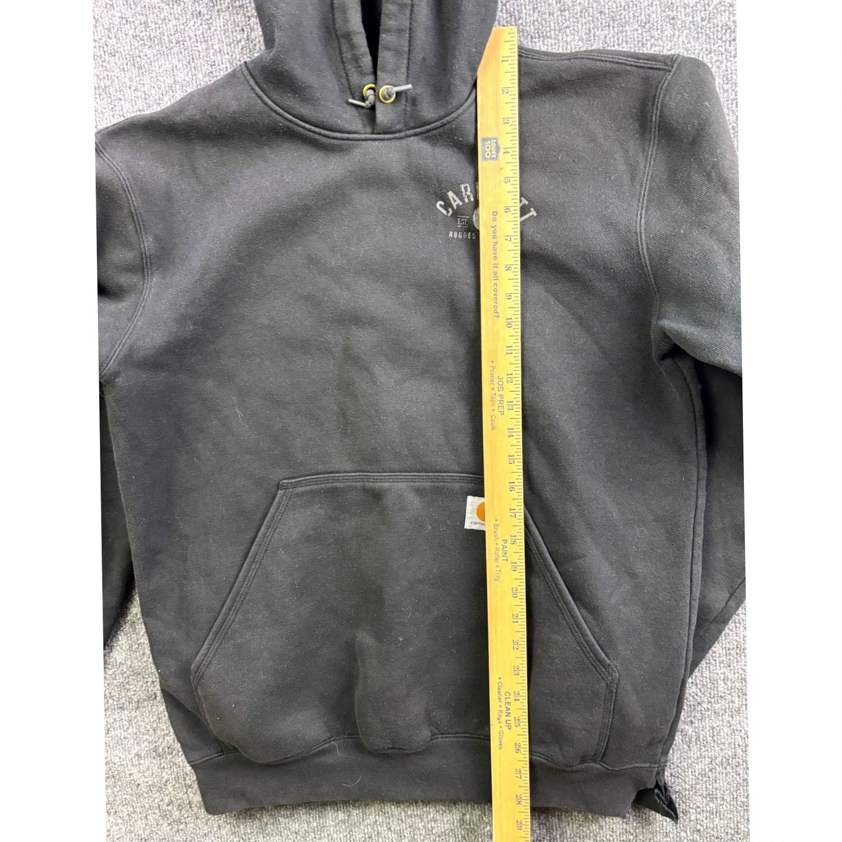 Carhartt VINTAGE Carhartt Hoodie Mens M Black Rugged Workwear Graphic Original Fit Size US M / EU 48-50 / 2 - 4 Thumbnail