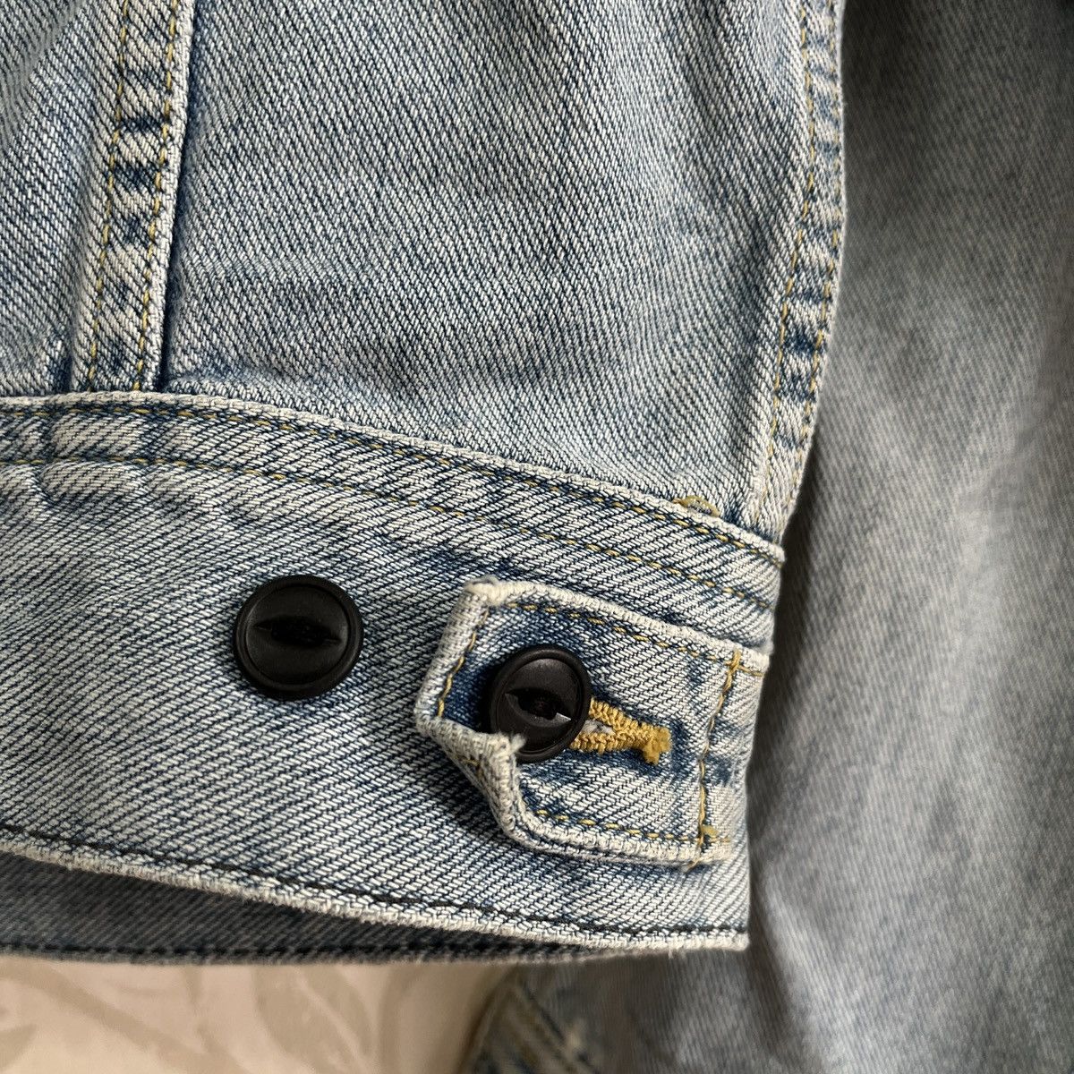 Lee Vintage 1980s Lee Storm Left Hand Denim Trucker Jacket 🇯🇵 Size US M / EU 48-50 / 2 - 14 Thumbnail